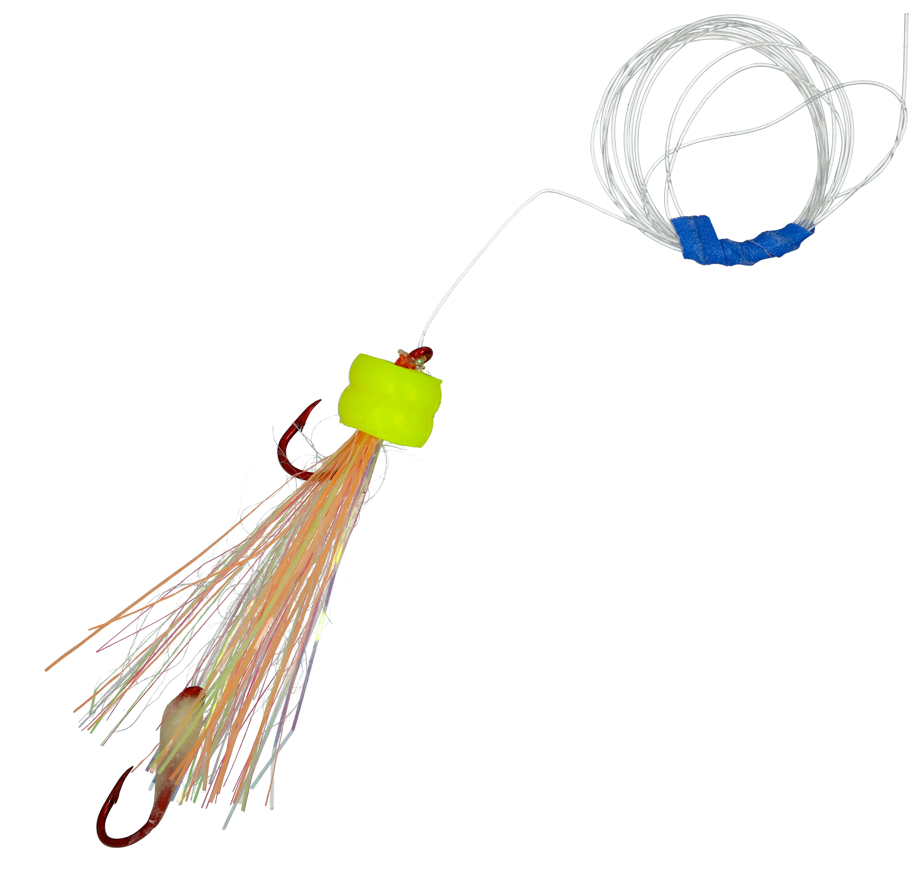 Image of Mack's Lure Koke-A-Nut Glo Series Rig - 36″ - Chartreuse/Tequila Sunrise