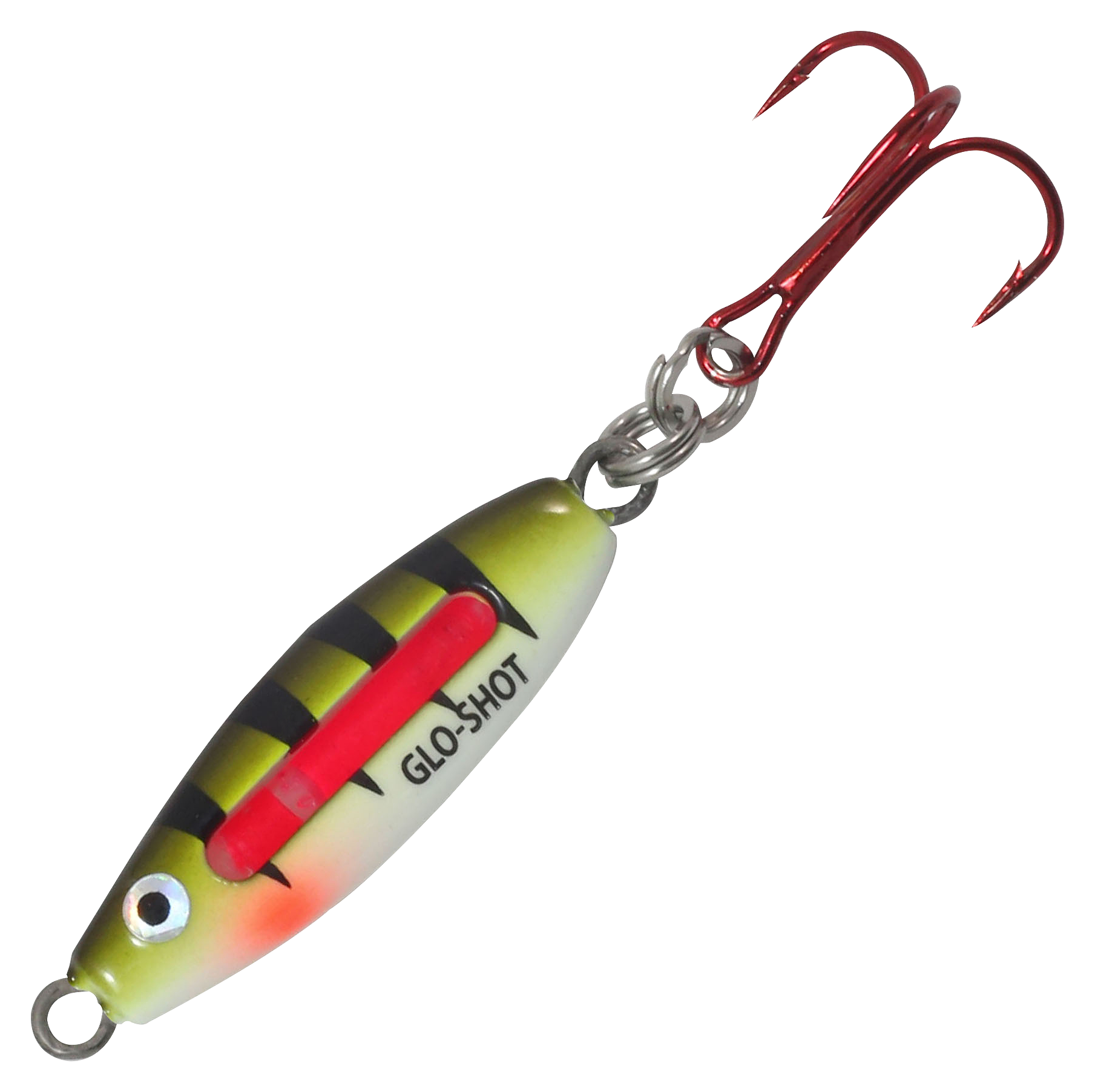 Image of Northland Glo-Shot Fire-Belly Spoon - 2-1/4″, 1/8 oz. - UV Green Perch