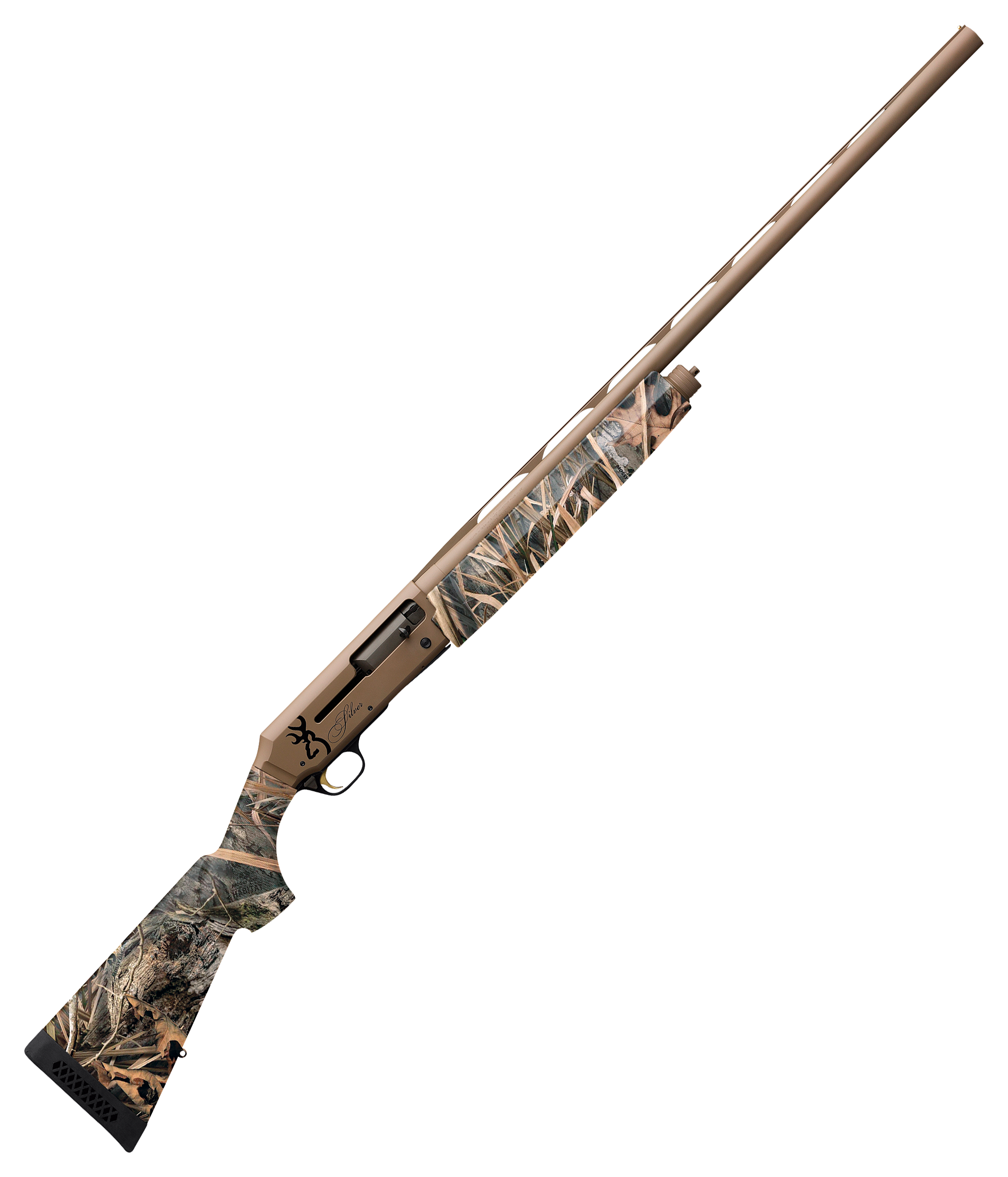 Browning Silver Field SemiAuto Shotgun  Flat Dark Earth  Mossy Oak Shadow Grass Habitat  12 Gauge