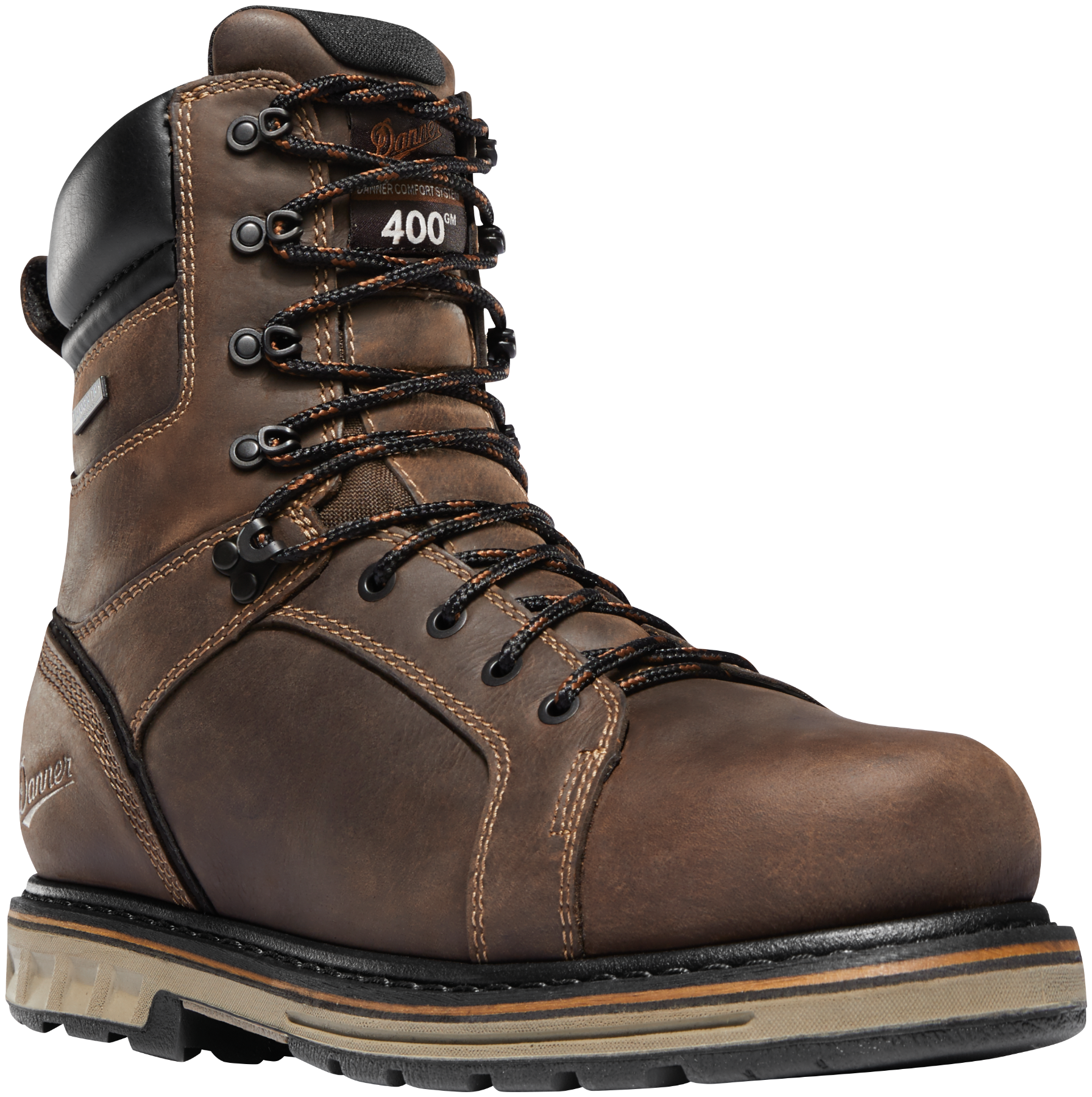 Image of Danner Steel Yard Insulated Waterproof Steel Toe Work Boots for Men - Brown - 7M