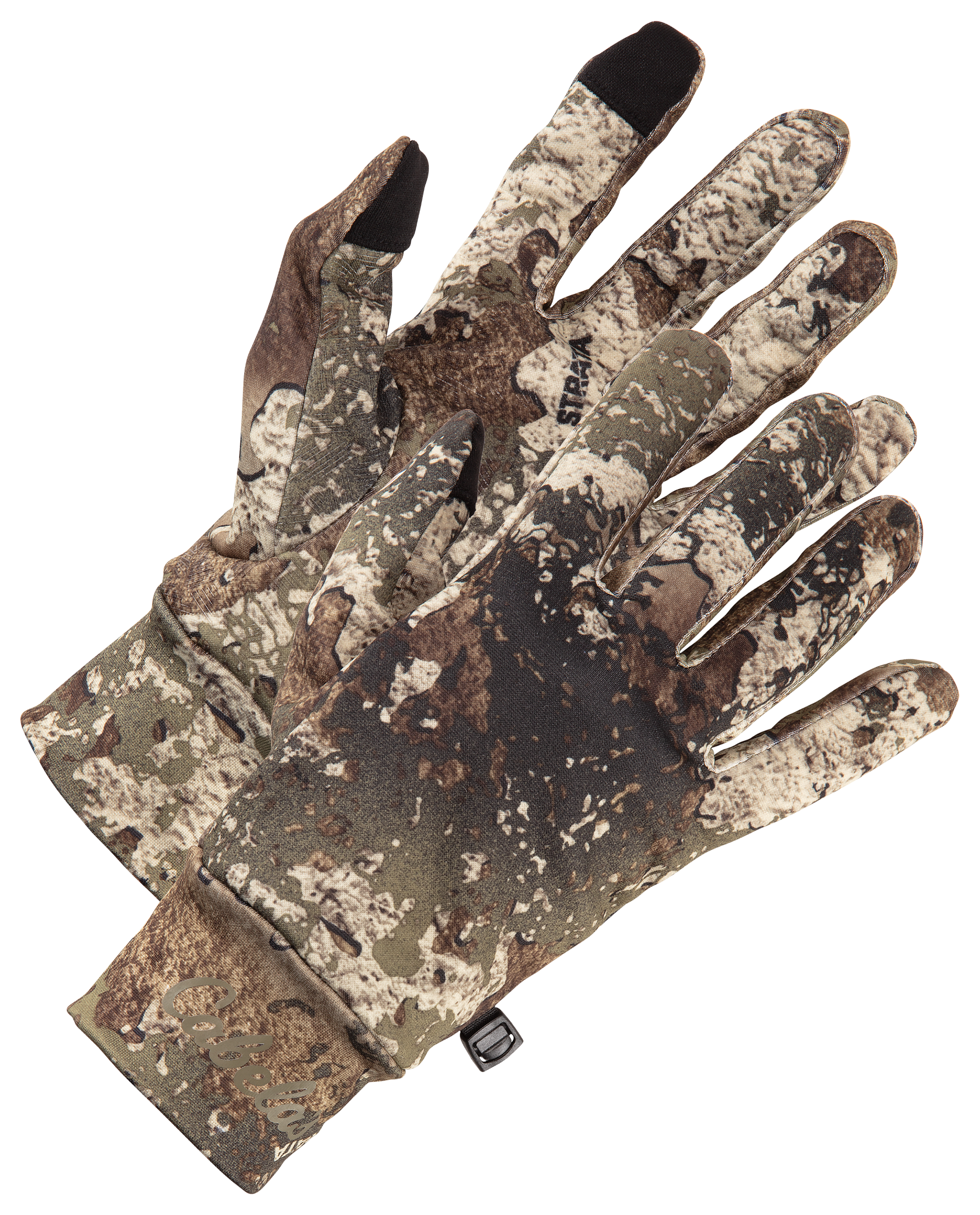 Image of Cabela's Stretch Fleece Lightweight Gloves for Men - TrueTimber Strata - L