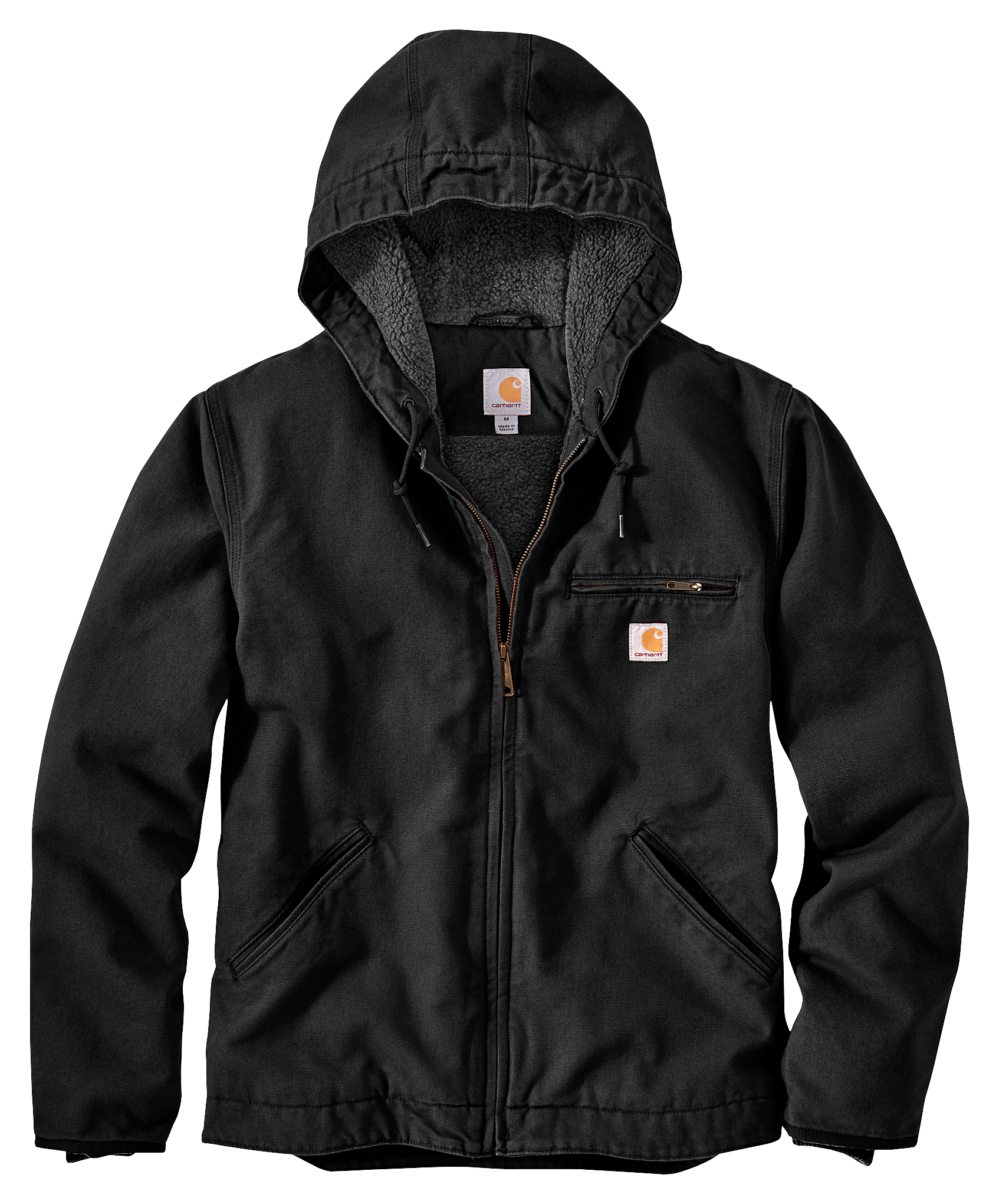 Carhartt Carhartt Washed Duck Sherpa-Lined Jacket for Men - Black - $139.99 at Cabela's Program