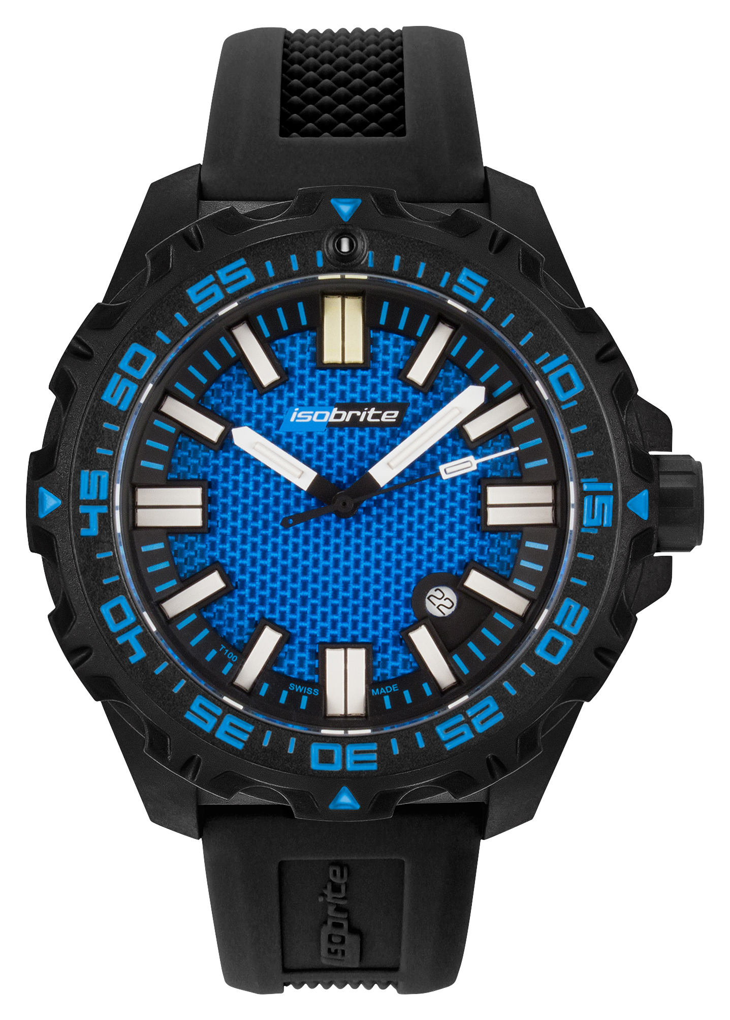 Isobrite Afterburner Series ISO3003 T100 Tritium Watch - Black/Blue