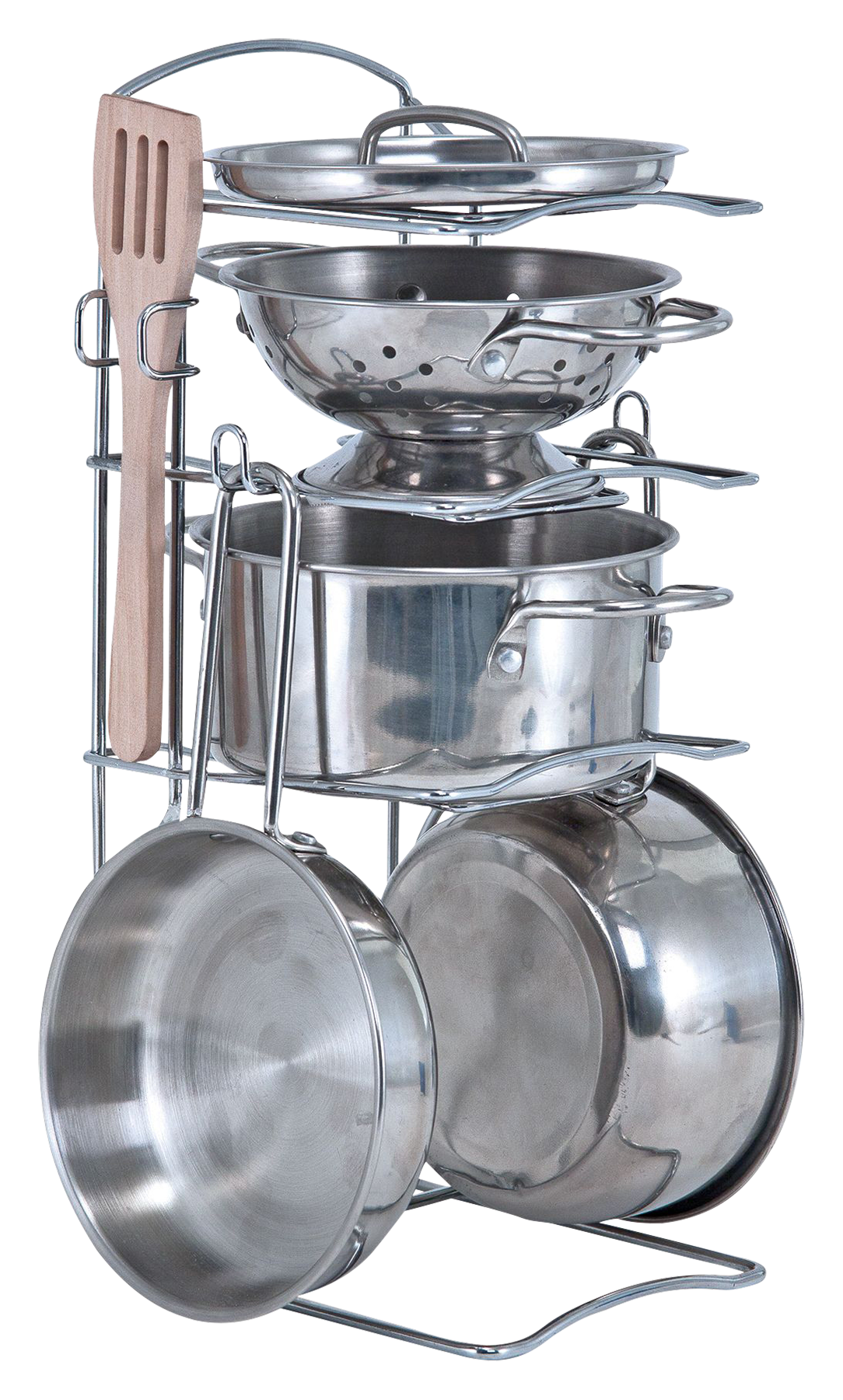 Image of Melissa &Doug Let's Play House! Stainless Steel Pots &Pans Play Set for Kids