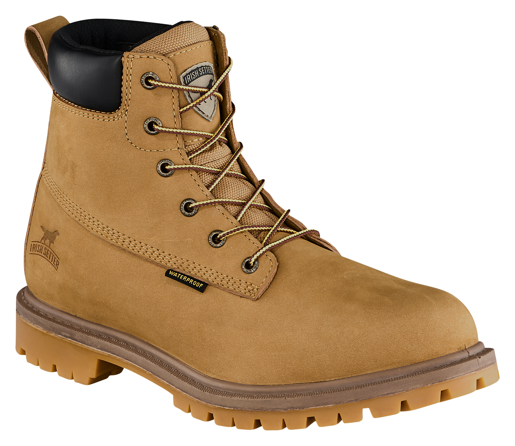 Image of Irish Setter Hopkins Insulated Aluminum Toe Work Boots for Men - Gold Nubuck - 11.5M
