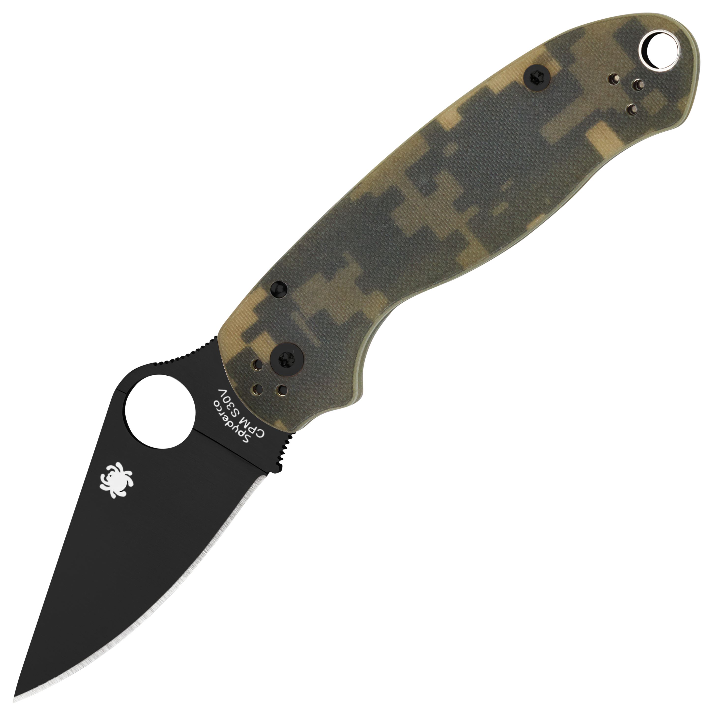 Image of Spyderco Para 3 G-10 Digital Camo Black Blade Folding Knife