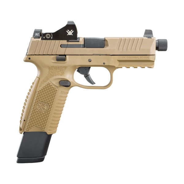 FN 509 Tactical SemiAuto Pistol in FDE with Vortex Viper Micro Red Dot Sight Package  101 Round Capacity