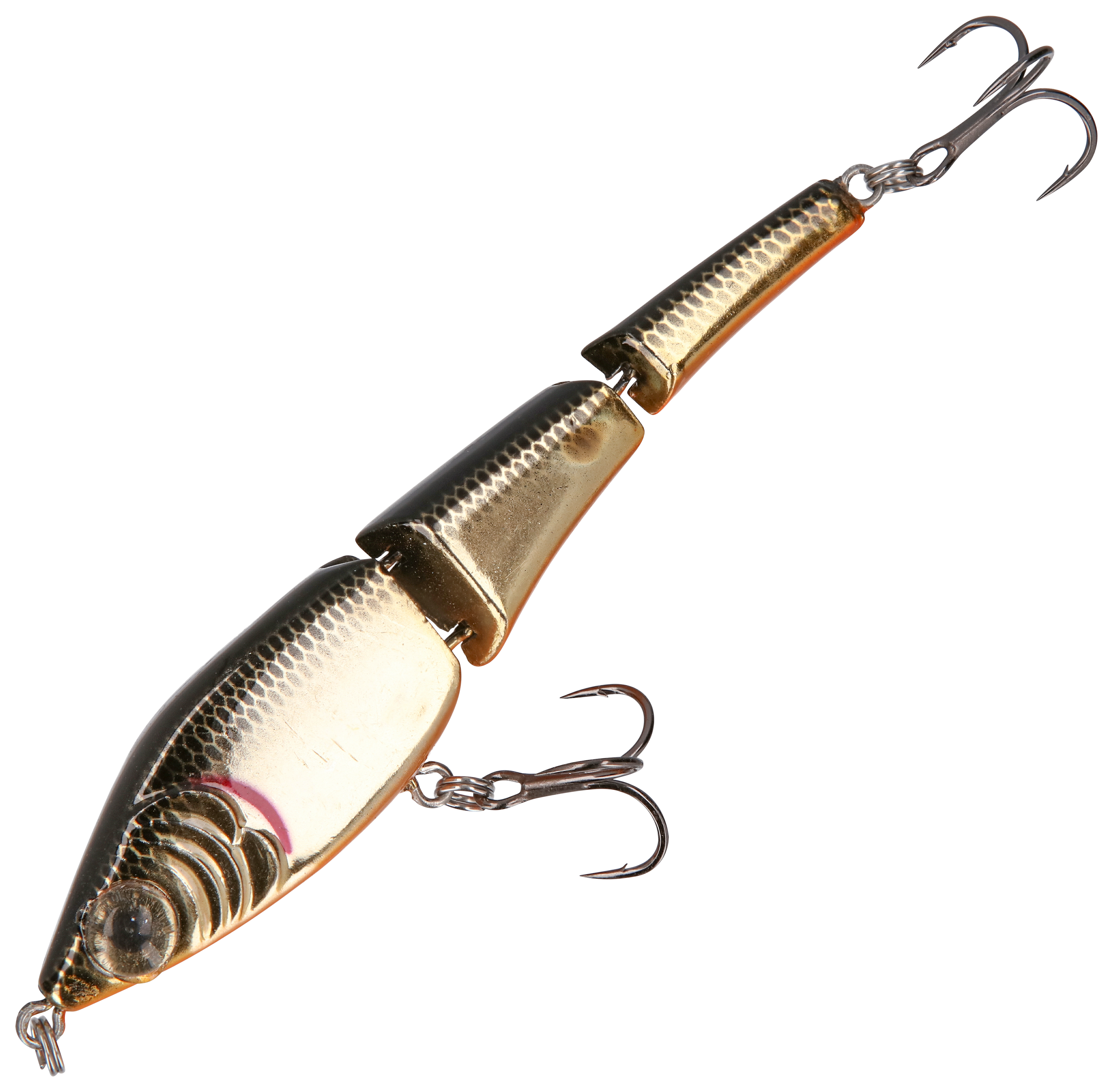 Image of MirrOlure Pro Series Brokenback Swimbait - 1/2 oz. - Black Orange Gold