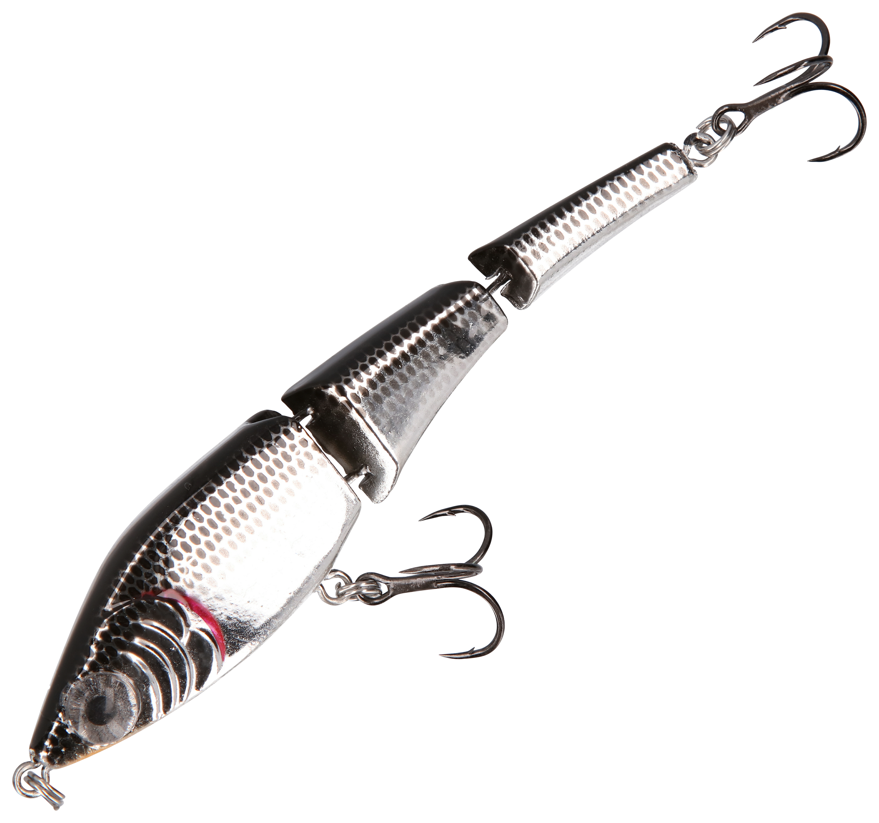 Image of MirrOlure Pro Series Brokenback Swimbait - 1/2 oz. - Chrome Black