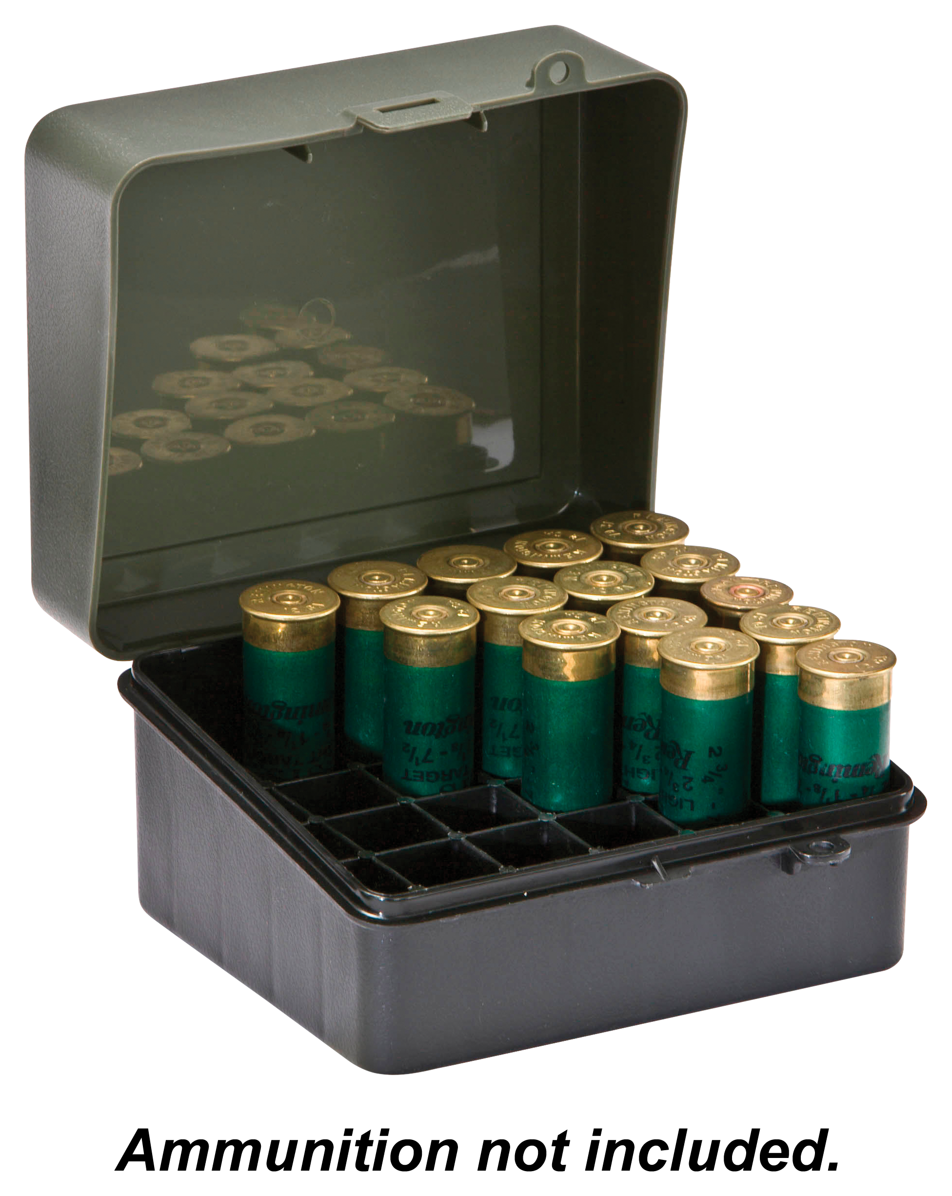 Plano Shotshell Storage Case - Black/Green - Plano