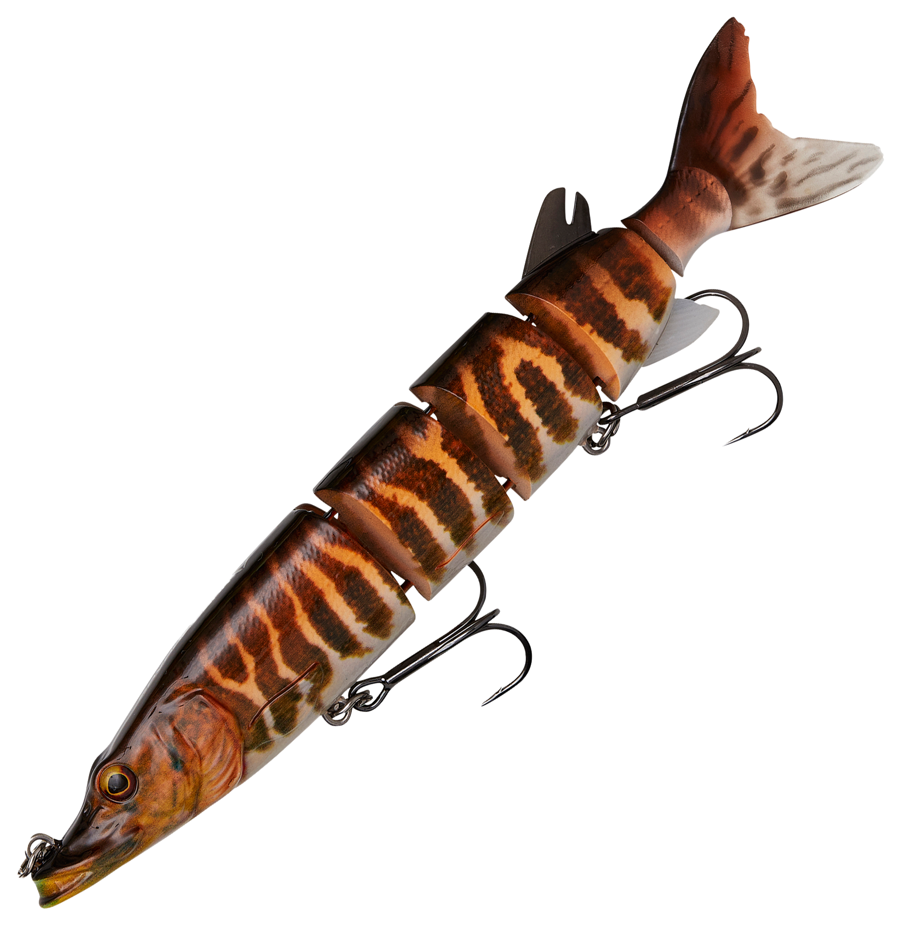 Image of Savage Gear 3D Hard Pike Swimbait - 7-3/4″ - Black/Orange