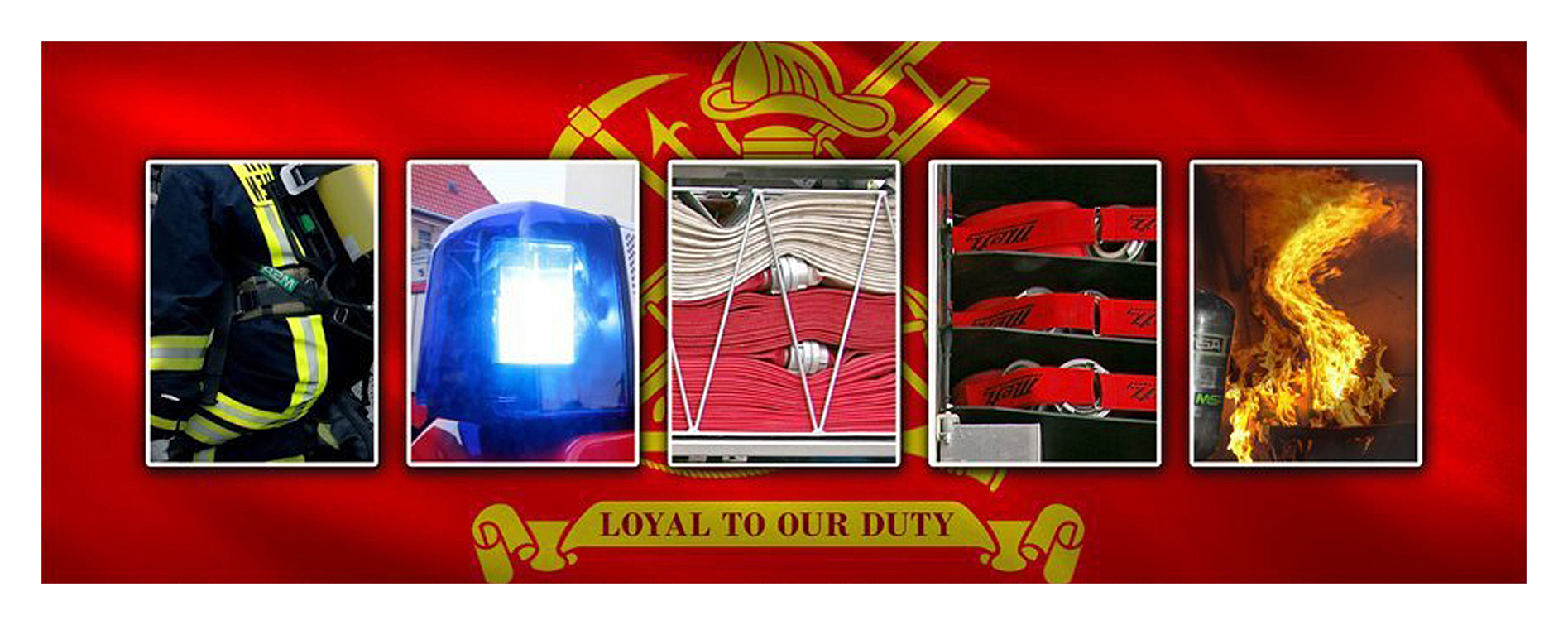 Image of Firefighter Block Letter Personalized Block Mount Artwork by Scott Kennedy - 6.5' x 18'