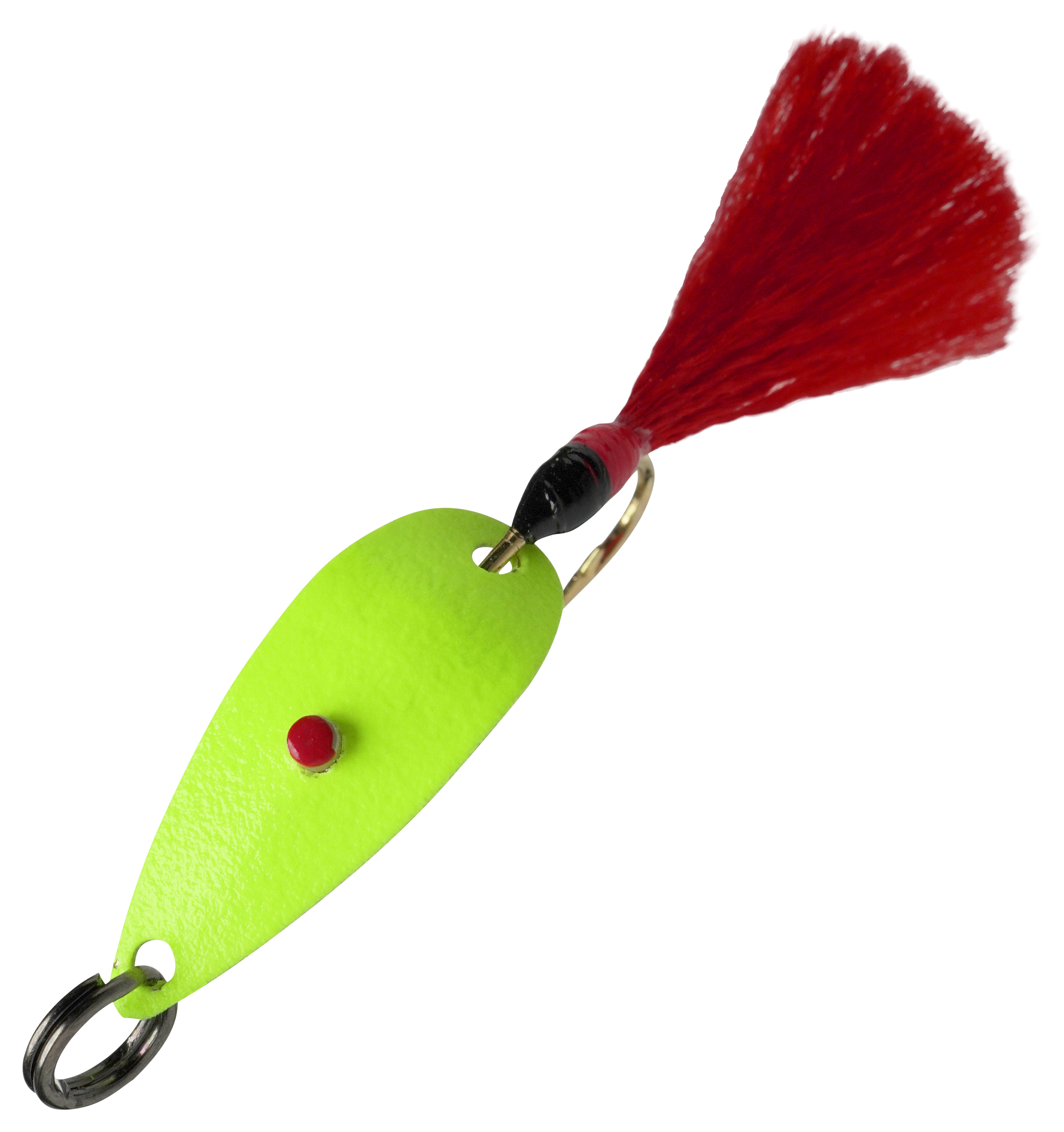 Hofmanns Lures Frizzs Flyrod Spoon - 3/32 oz. - Chartreuse/Red