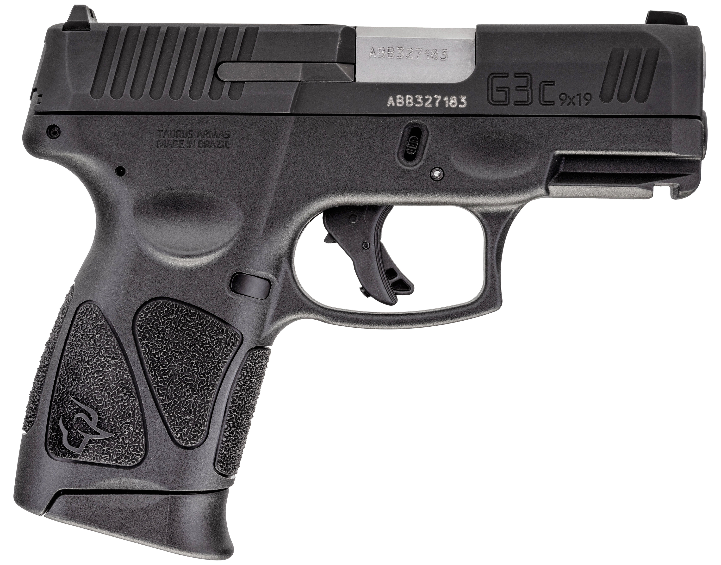 Taurus G3c Compact SemiAuto Pistol  Black  Matte Black Tenifer  10  1