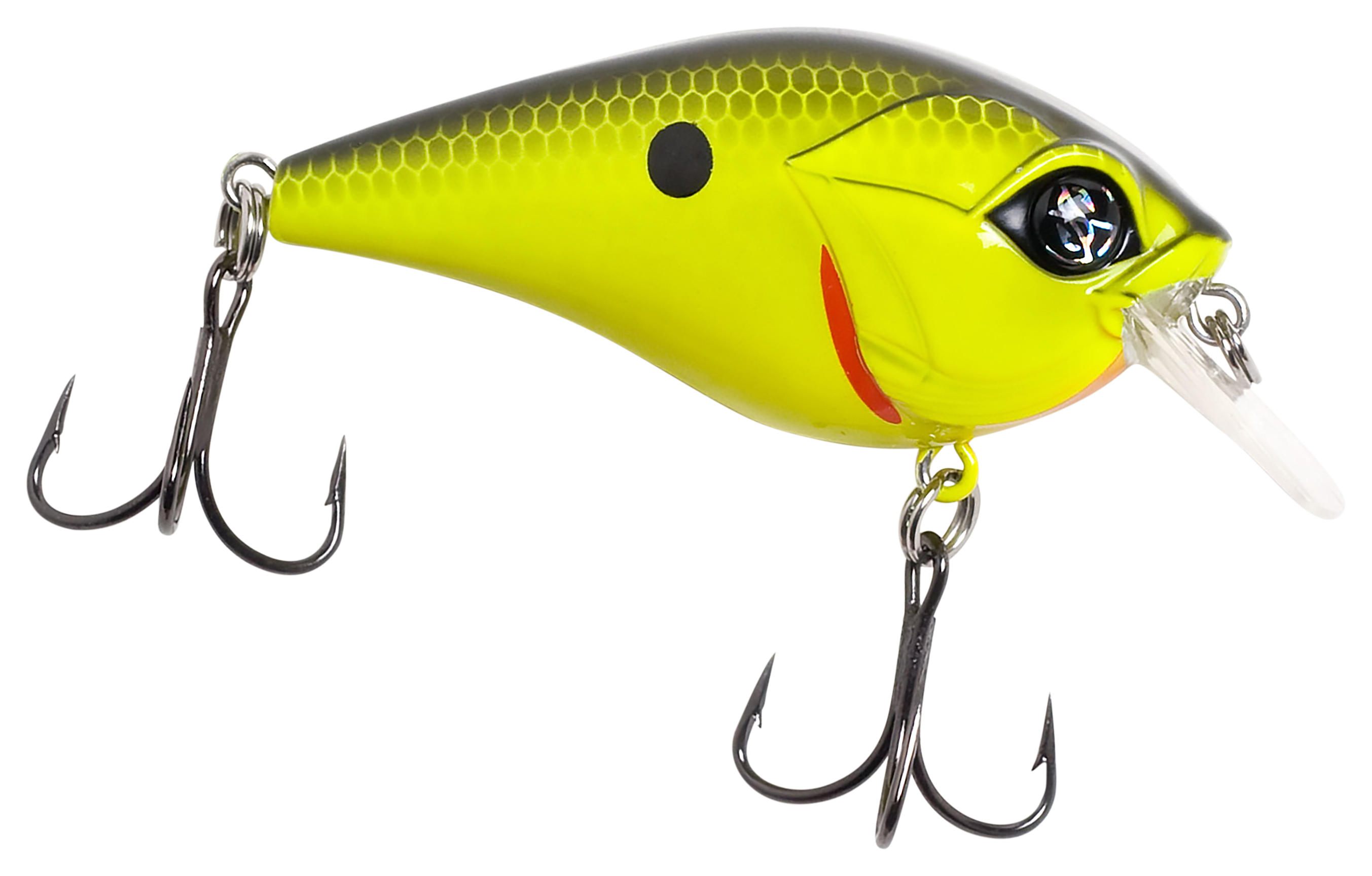 Googan Squad Banger Square Bill Crankbait - 2-1/4 - Chartreuse/Black Bac