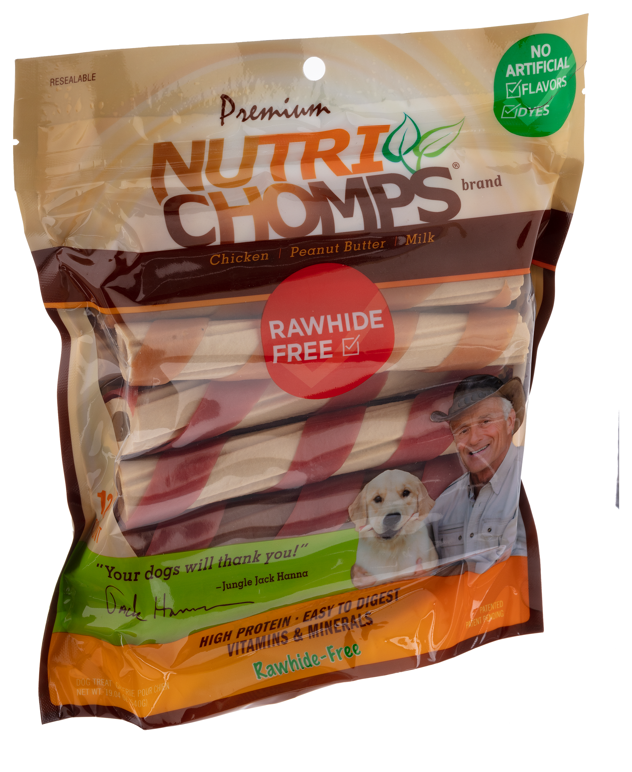 Scott Pet Products Nutri Chomps Assorted Flavor Twist Dog Treats - Nutri Chomps