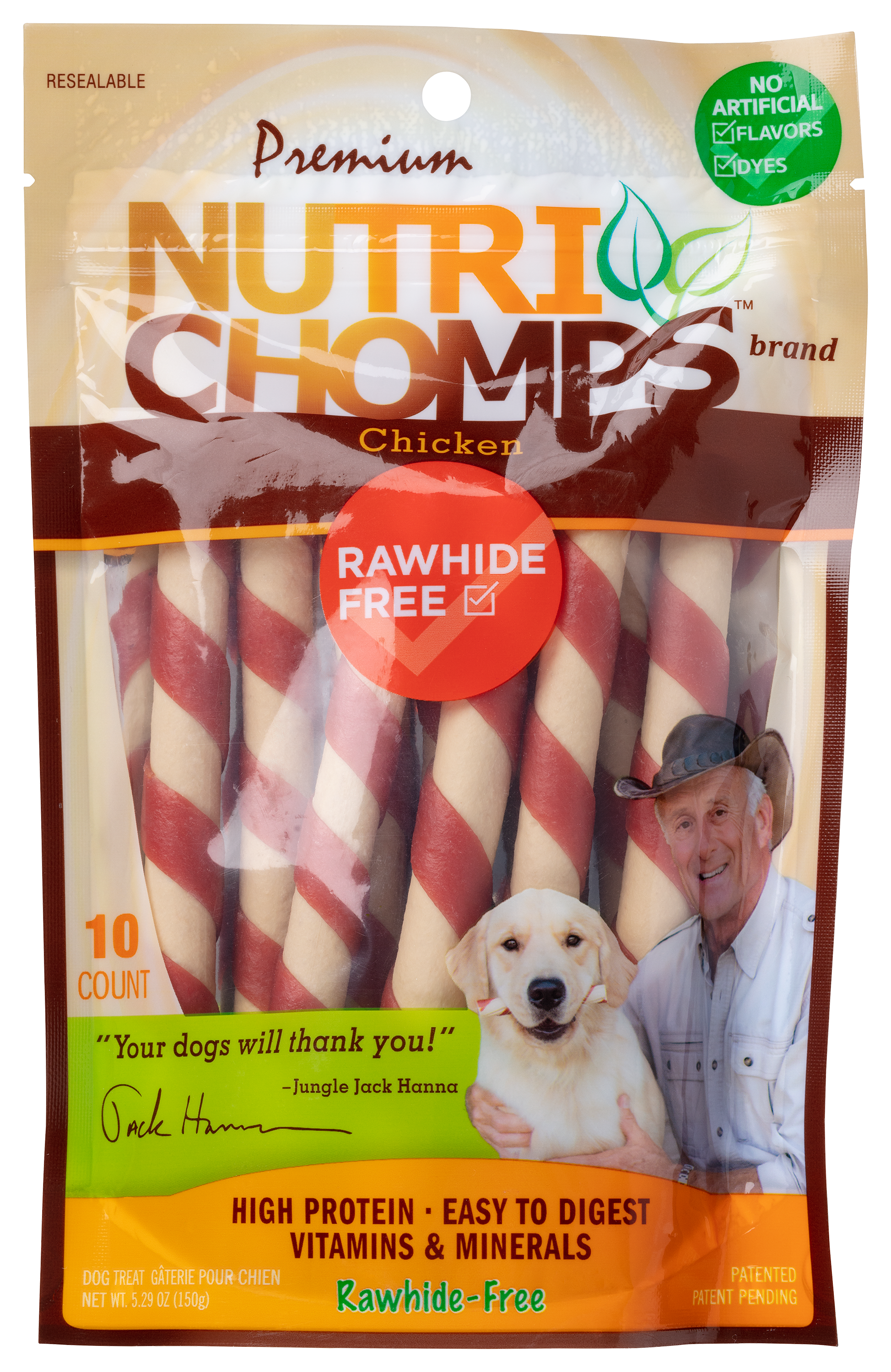 Scott Pet Products Nutri Chomps Chicken Flavor Mini Twists Dog Treats - Nutri Chomps