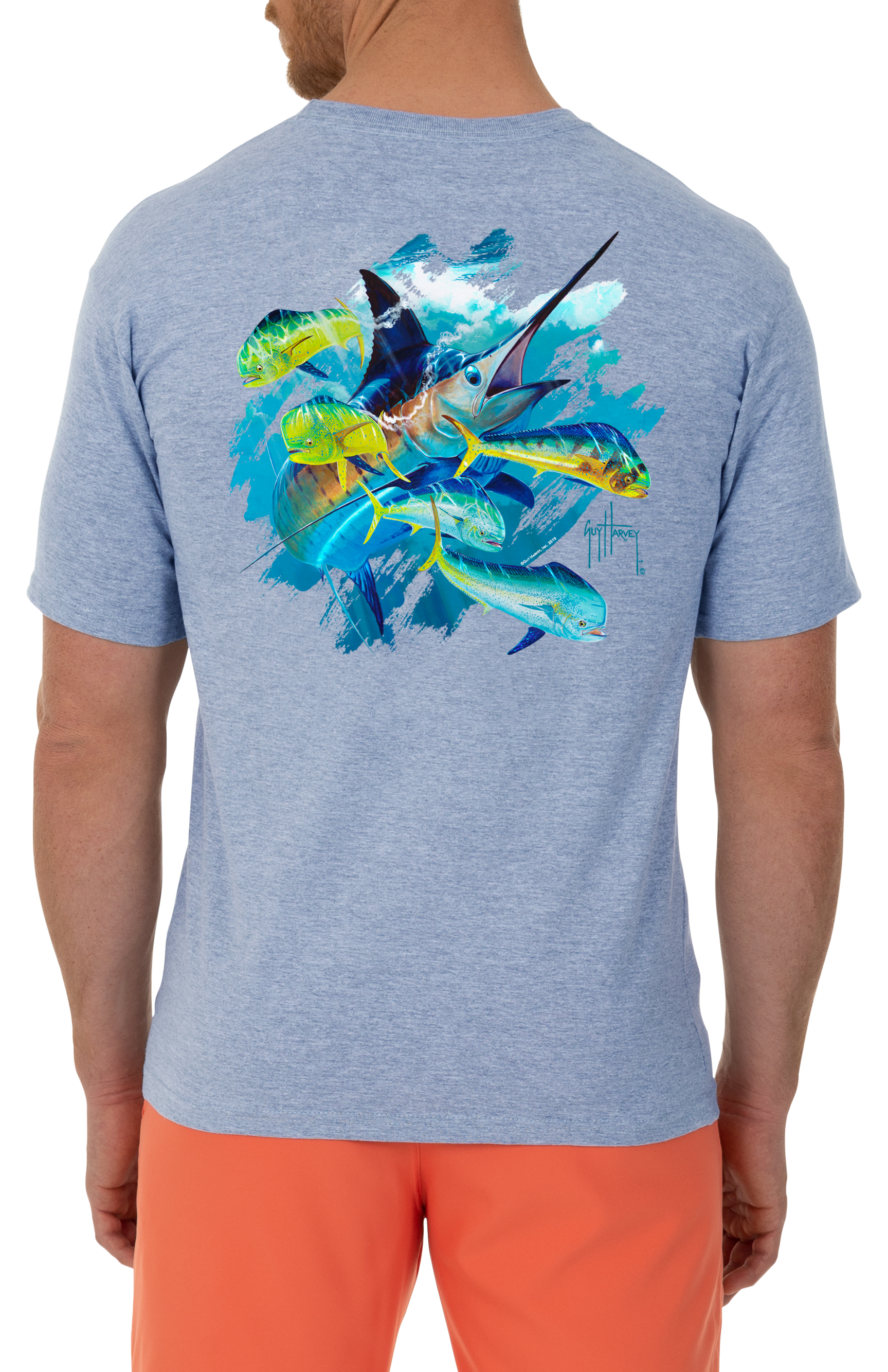 Guy Harvey Offshore Haul Marlin Short-Sleeve T-Shirt For Men - S