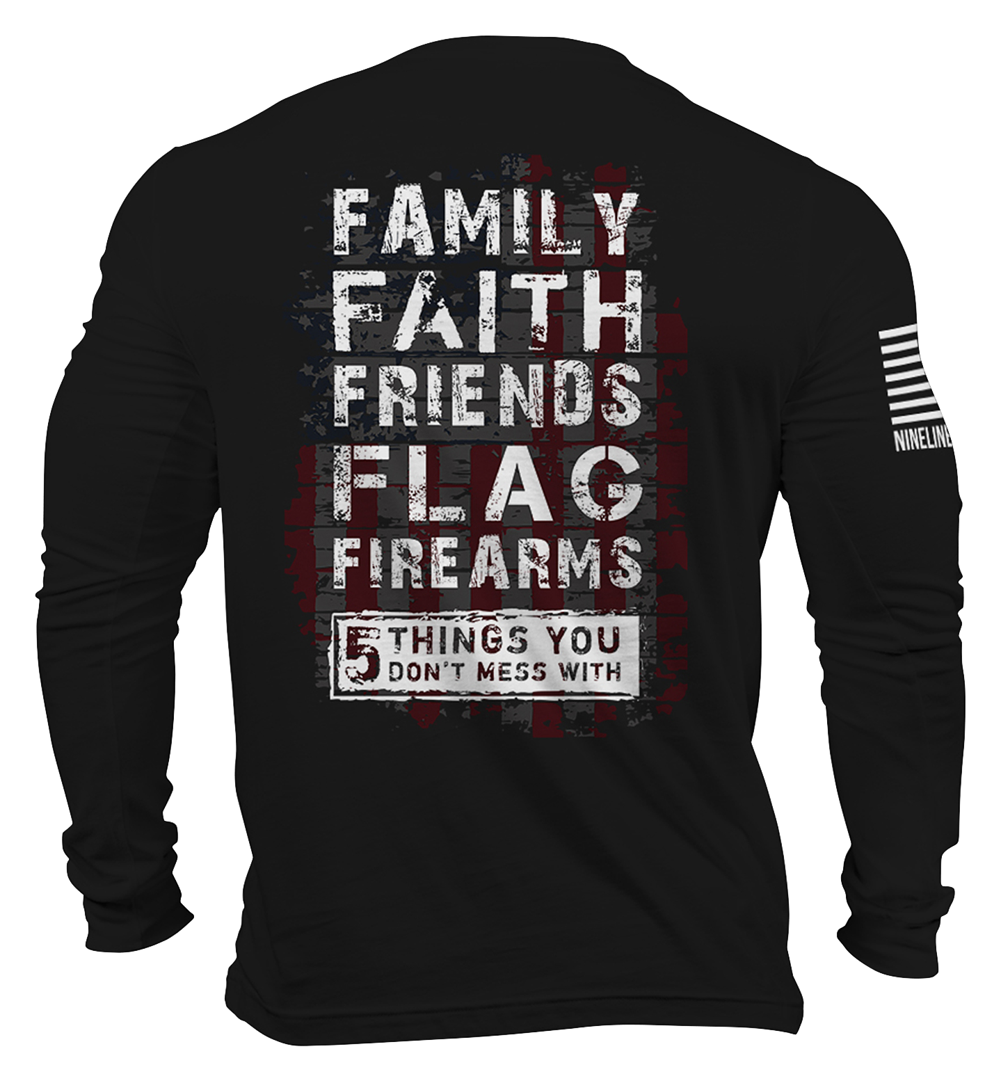 Nine Line Apparel 5 Things Long-Sleeve T-Shirt for Men - Black - S