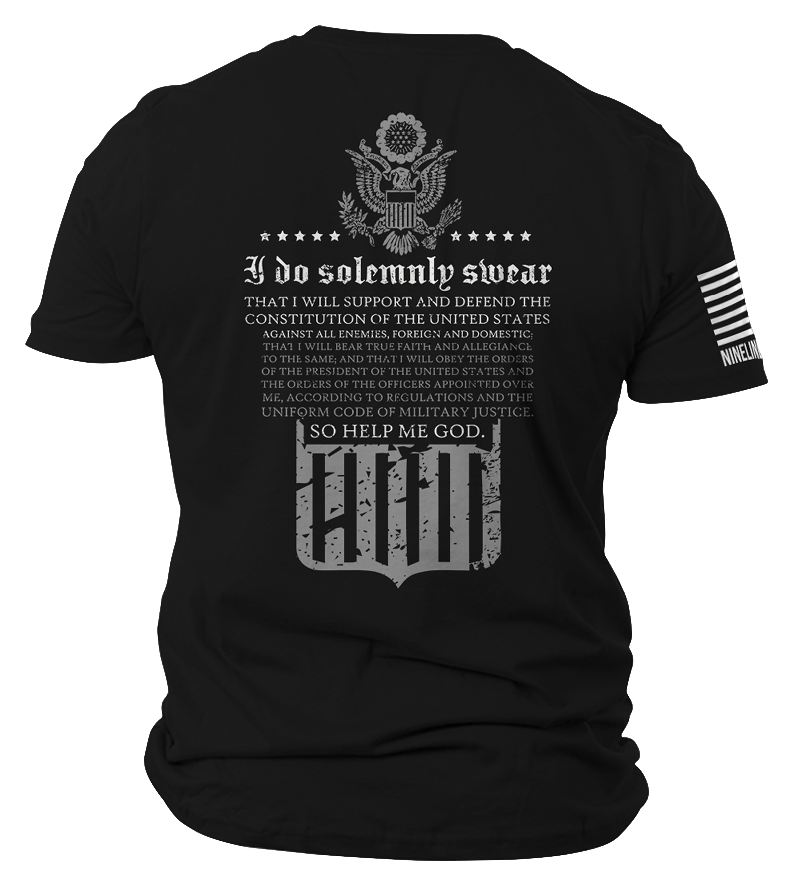 Nine Line Apparel Oath Short-Sleeve T-Shirt for Men - Black - XL