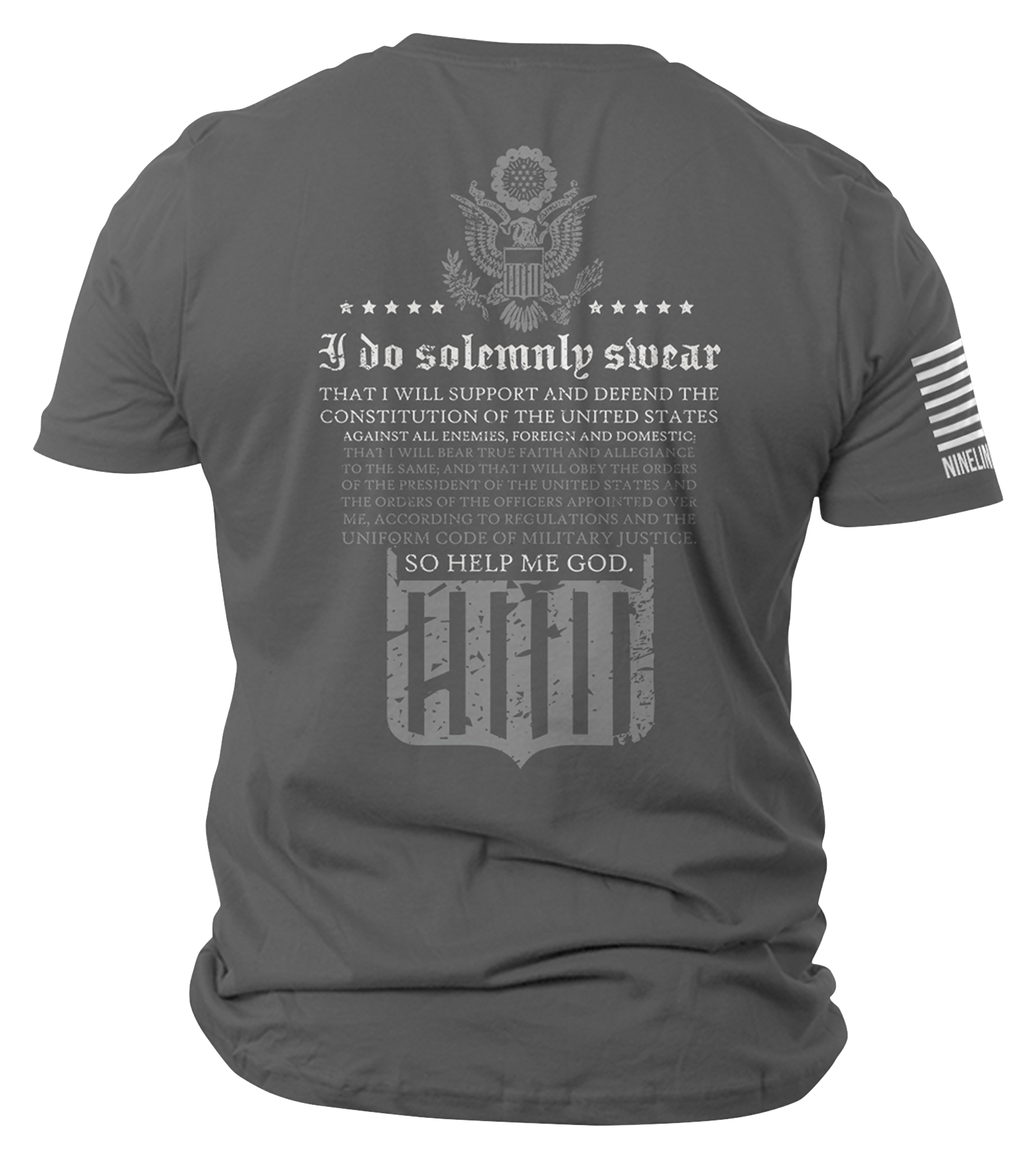 Nine Line Apparel Oath Short-Sleeve T-Shirt for Men - Heavy Metal - S