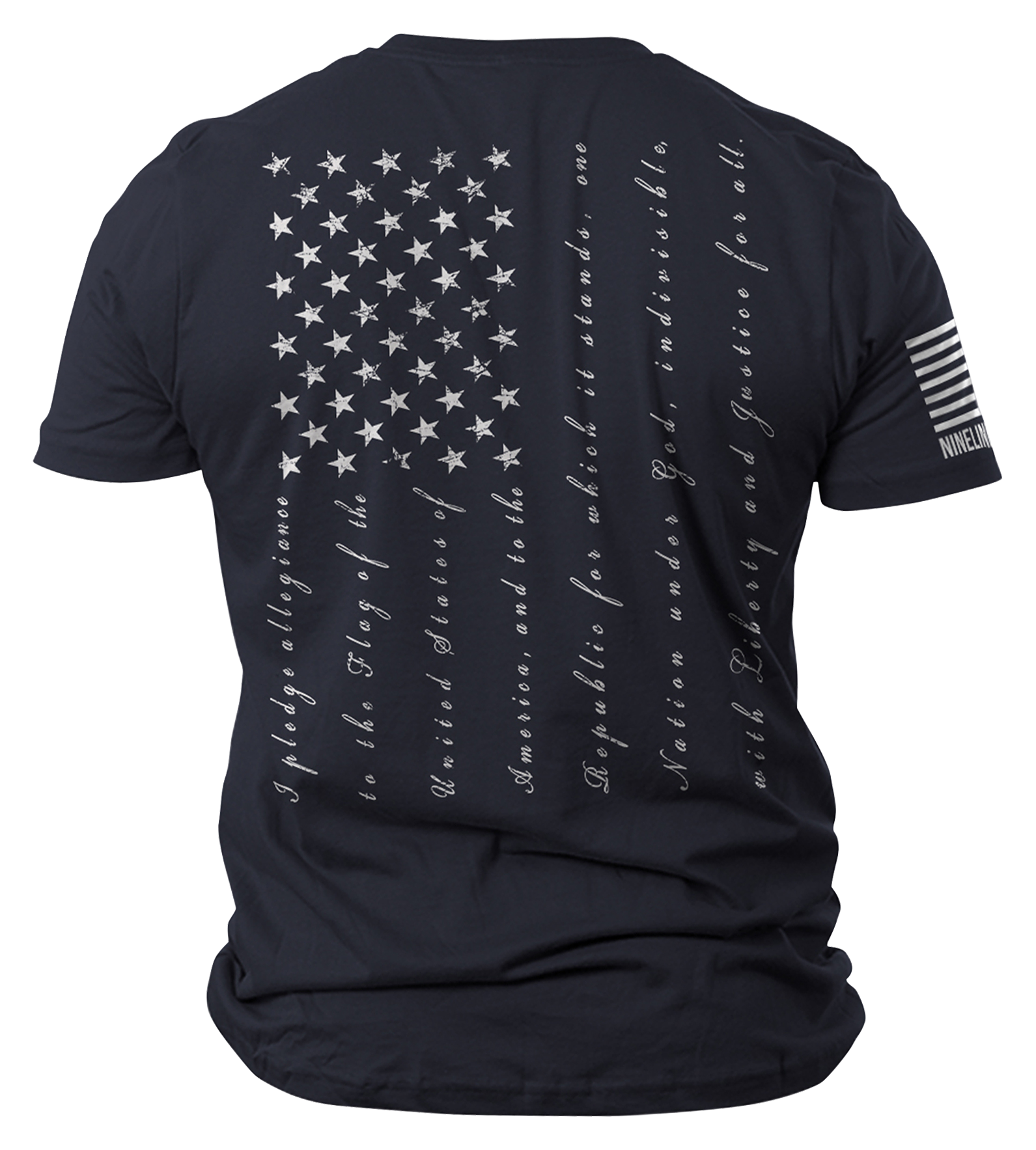 Nine Line Apparel Pledge Short-Sleeve T-Shirt for Men - Midnight Navy - M