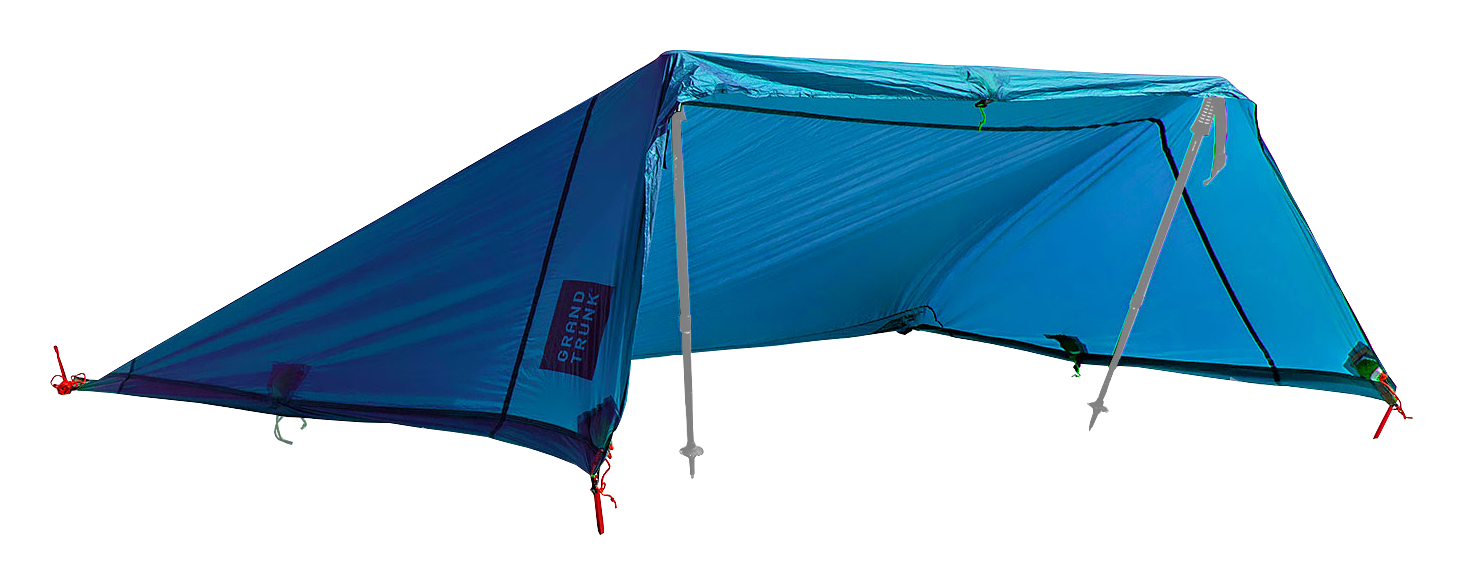 Grand Trunk Moab All-In-One Shelter Hammock - Ocean Blue/Red - Grand Trunk