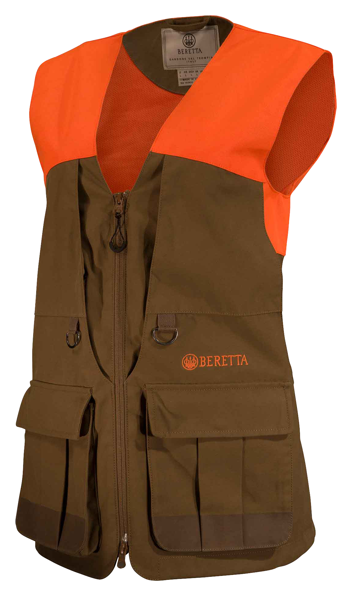 Beretta Retriever Field Vest for Ladies - Tobacco/Blaze Orange - XL - Beretta