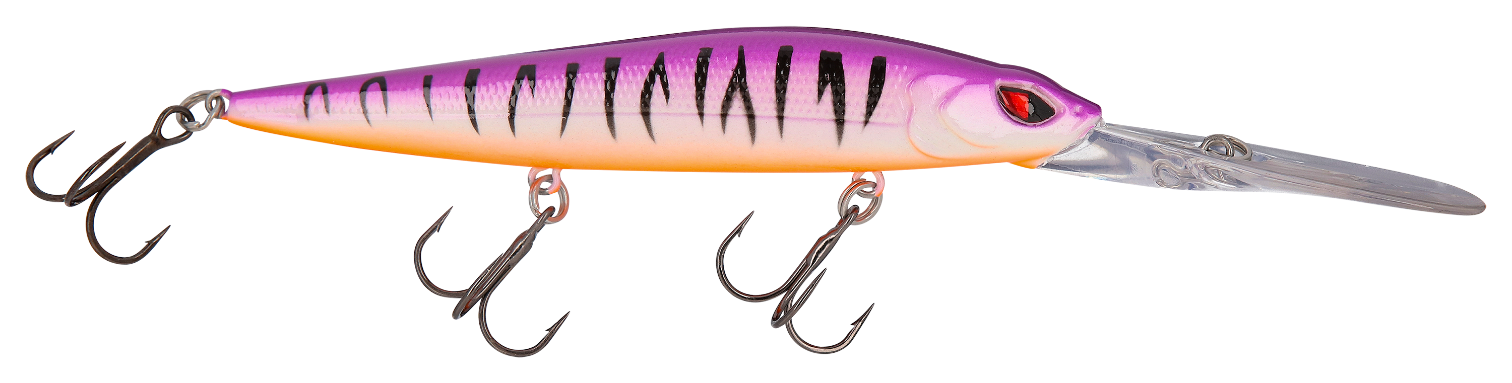 Image of Bass Pro Shops XPS Mean Eye Walleye Series Deep-Running Minnow - 4-1/2″ - Purple Tiger