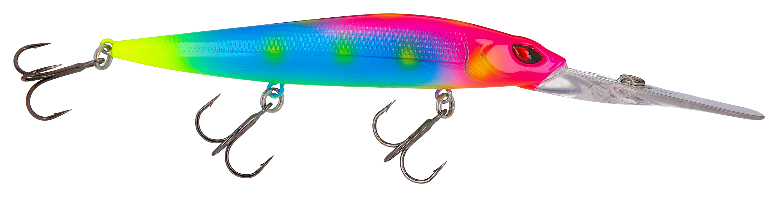 Image of Bass Pro Shops XPS Mean Eye Walleye Series Deep-Running Minnow - 4-1/2″ - Fruit Salad