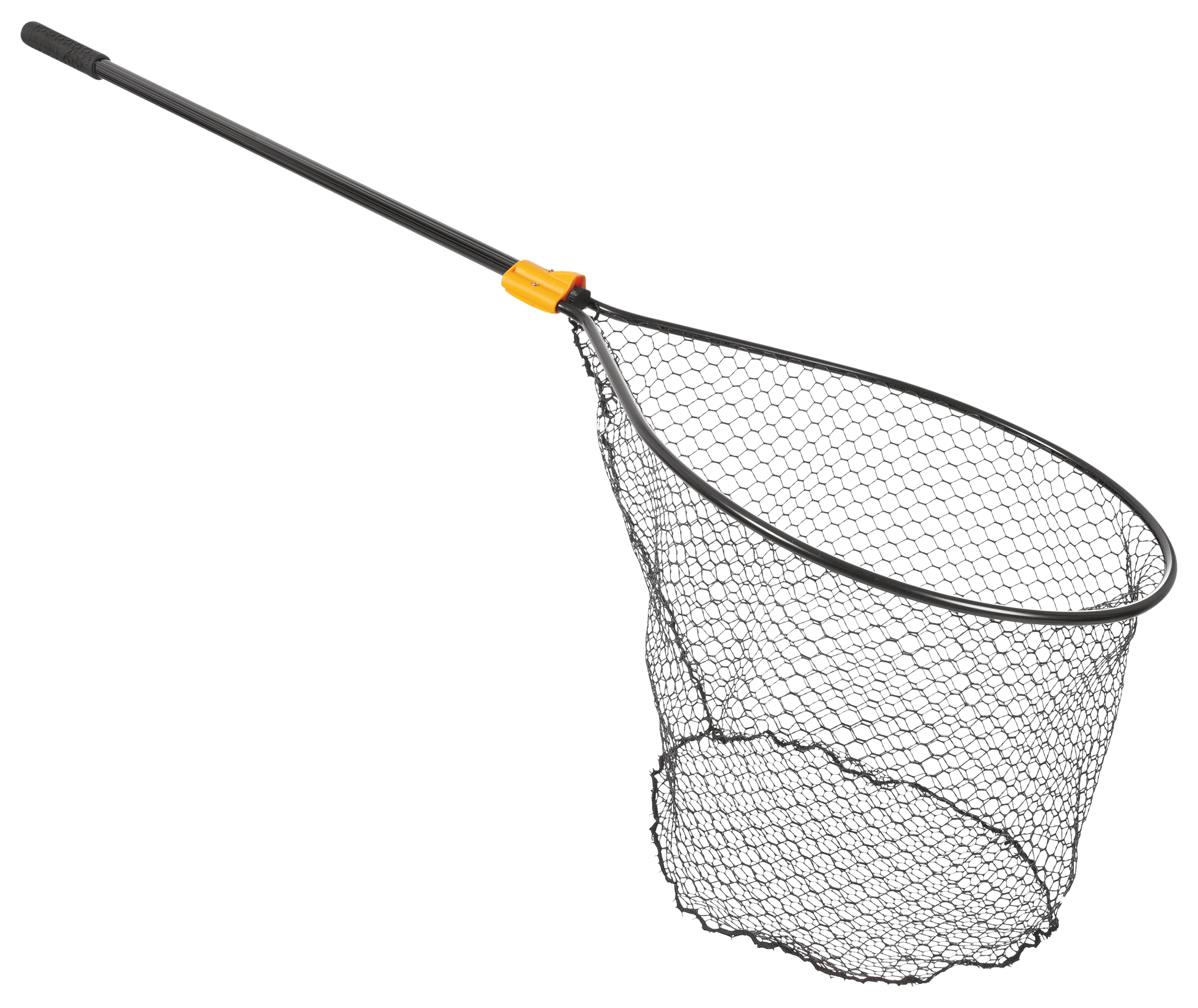 Image of Frabill Conservation Series Flat Bottom Landing Net - 20″ x 23″ Hoop, 36″ Handle - Black