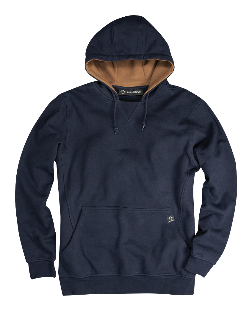 Dri-Duck Woodland Long-Sleeve Hoodie for Men - Navy - XL