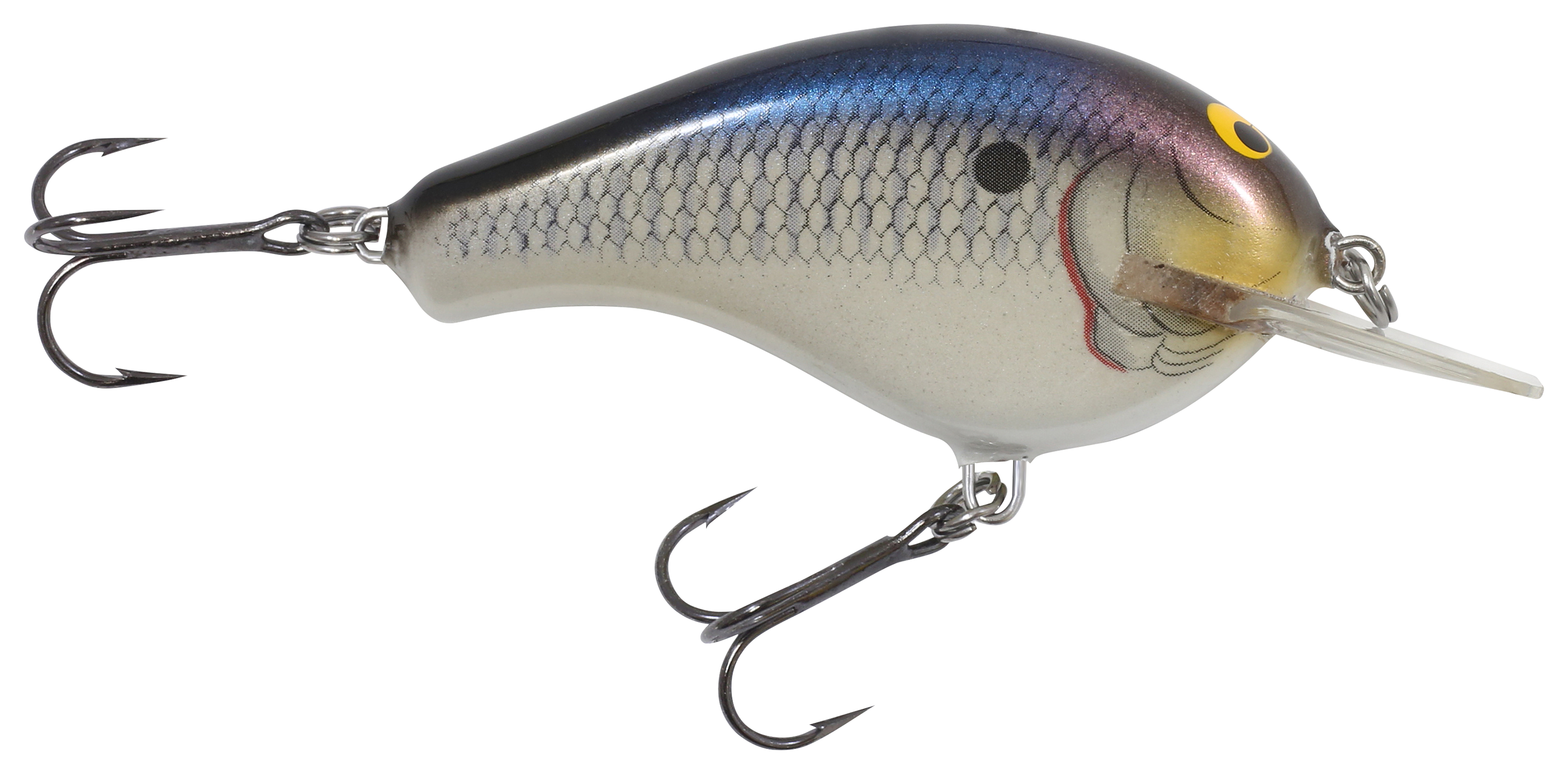 Bagley Flat Balsa B2 Squarebill Crankbait - Realistic Shad