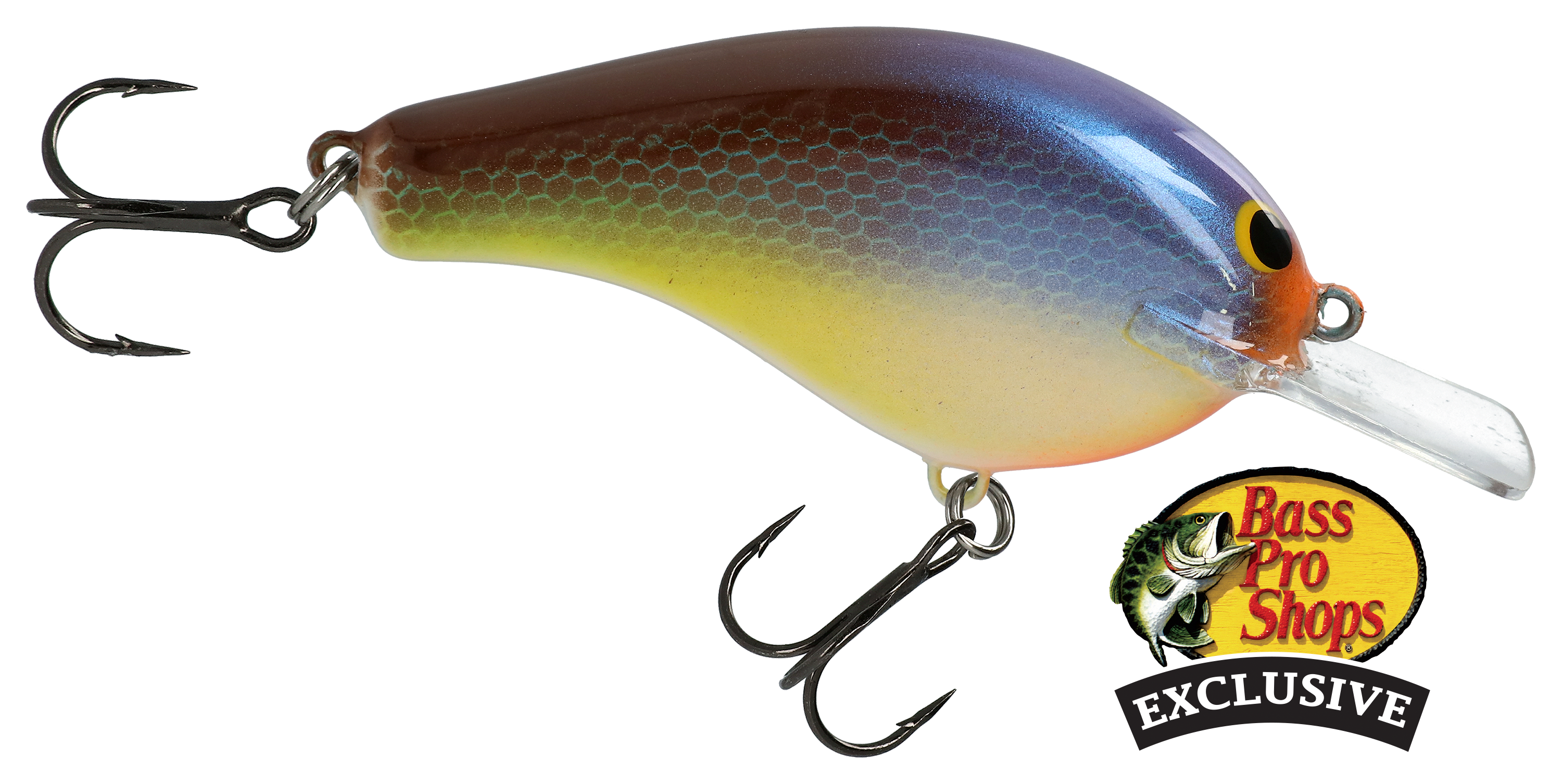 Bagley Flat Balsa B2 Squarebill Crankbait - Bone Belly Gill