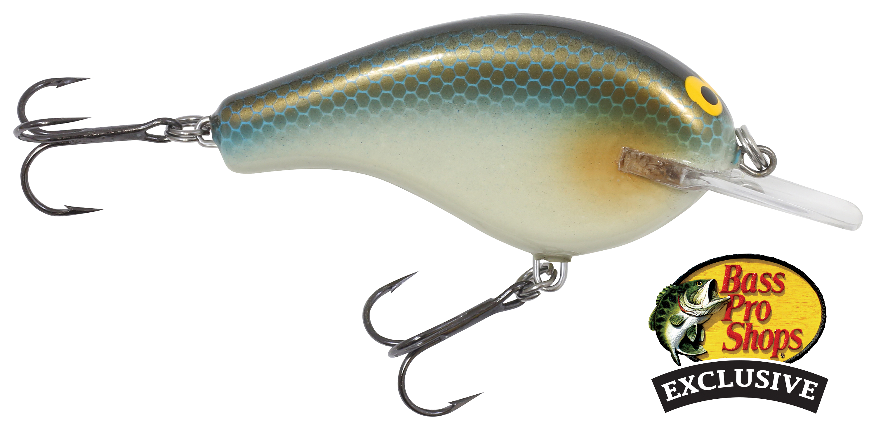 Bagley Flat Balsa B2 Squarebill Crankbait - Injured Shad