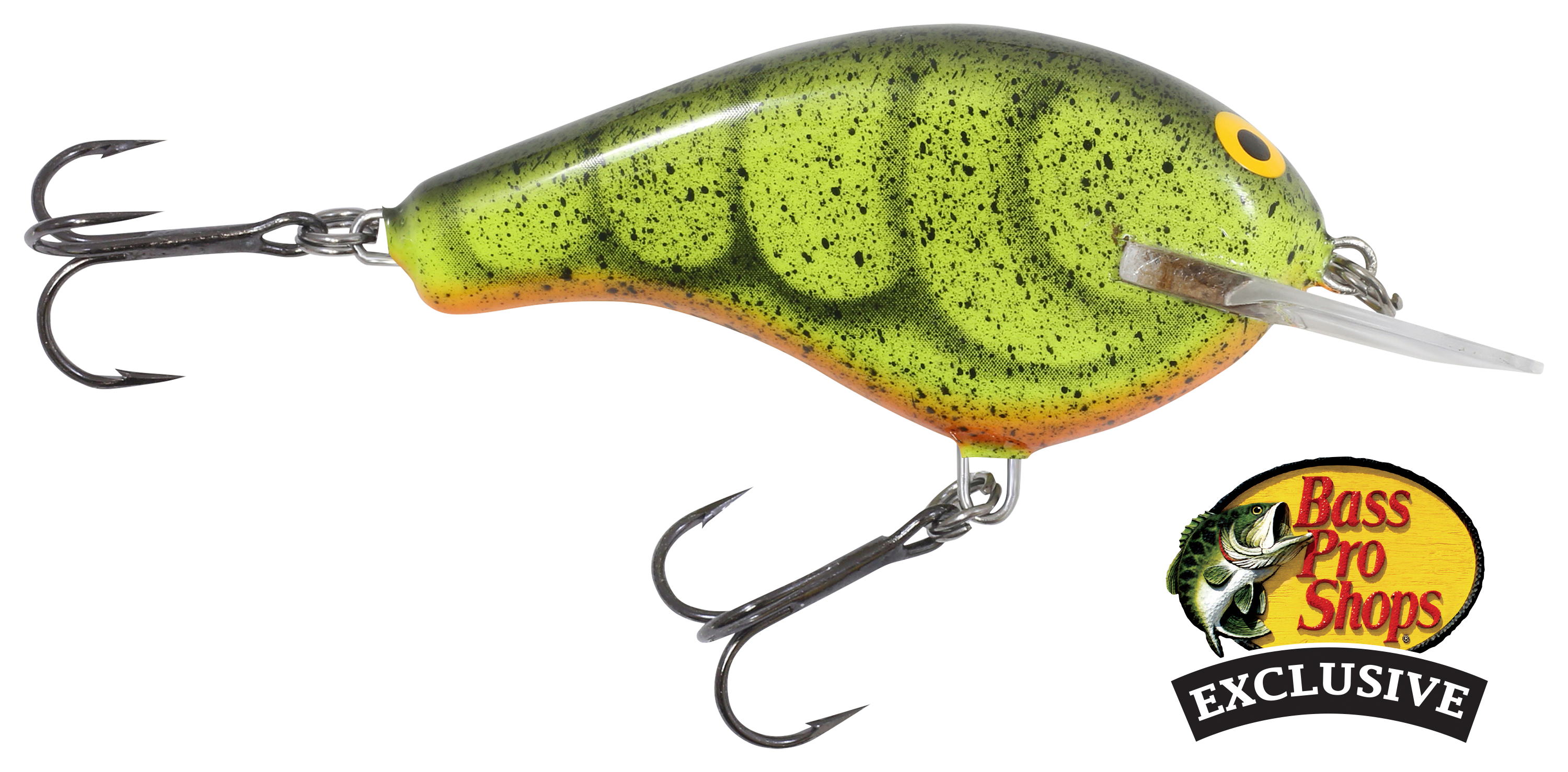 Bagley Flat Balsa B2 Squarebill Crankbait - Camo Green Craw