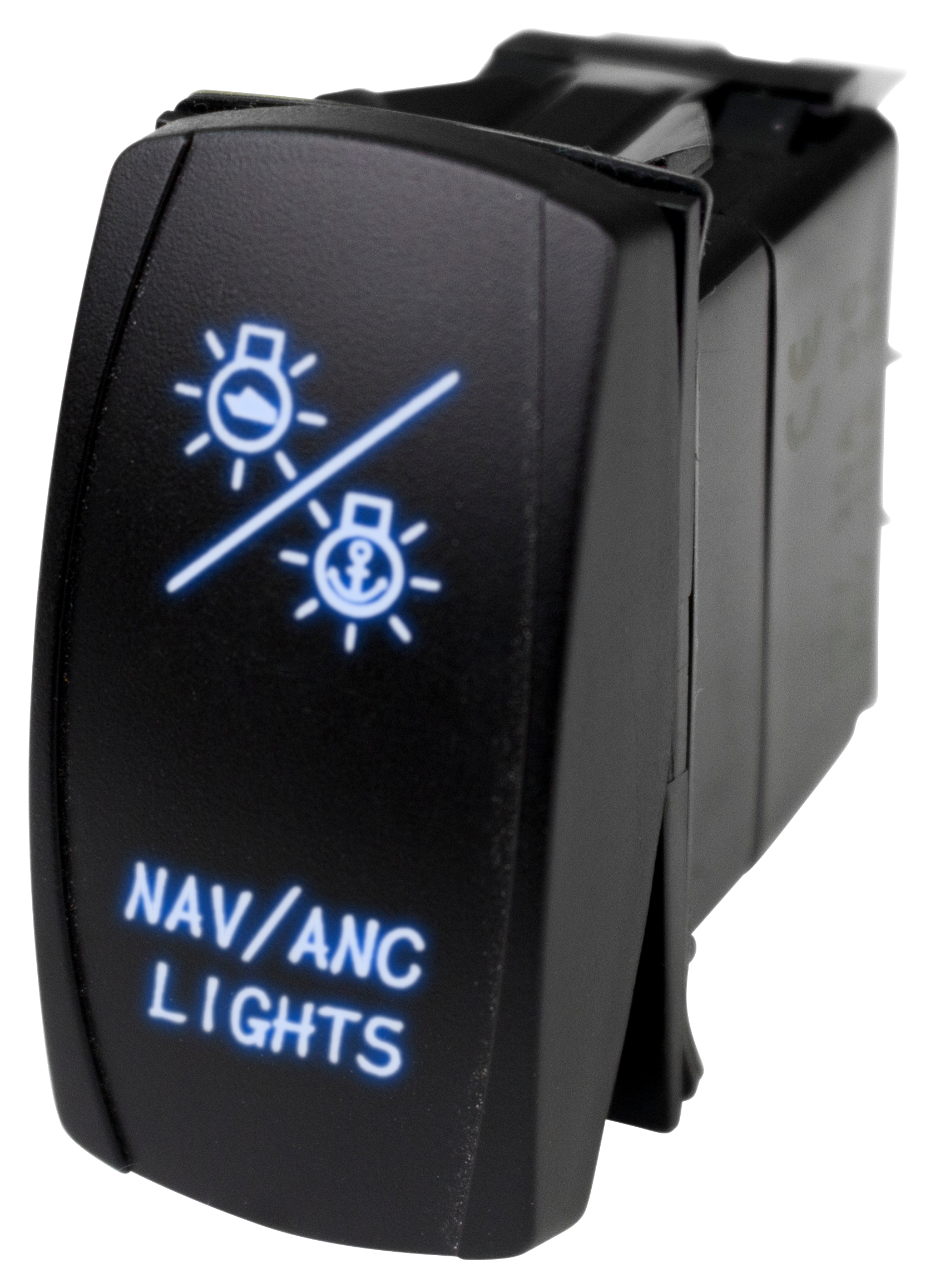 Image of Marine Sport Lighting Nav/Anc Lights LED Rocker Switch - Blue LED