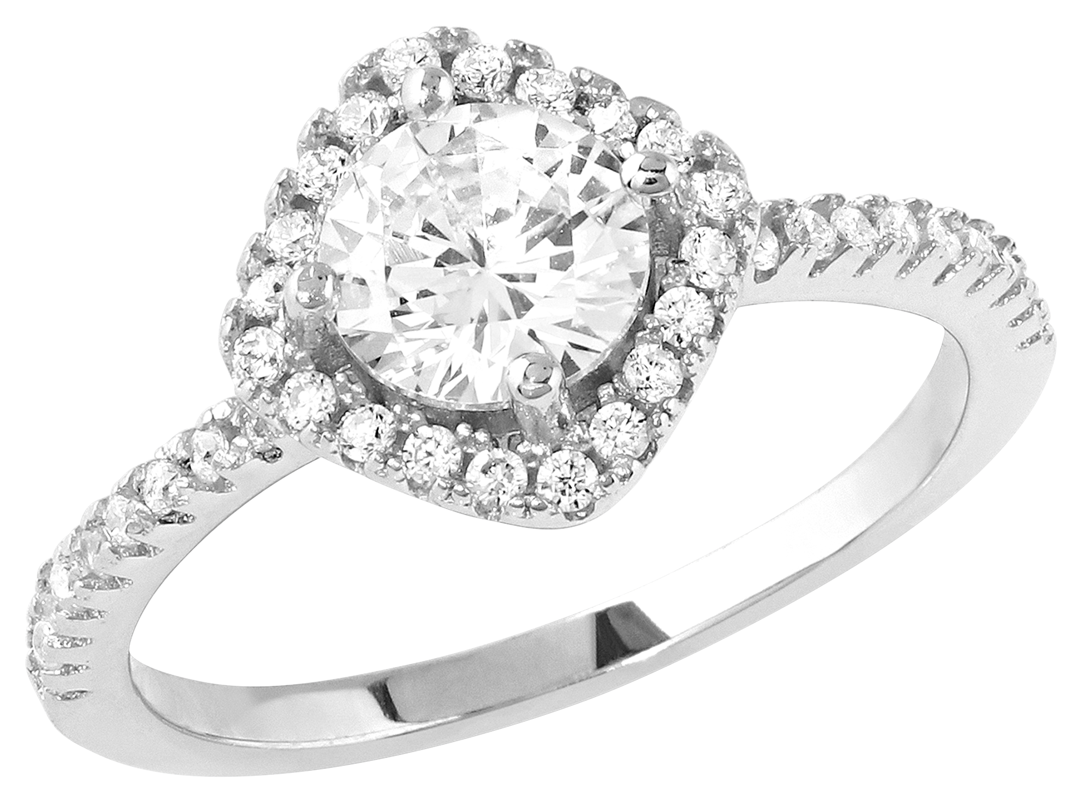 Montana Silversmiths Squarely Perfect Haloed Ring for Ladies - 8