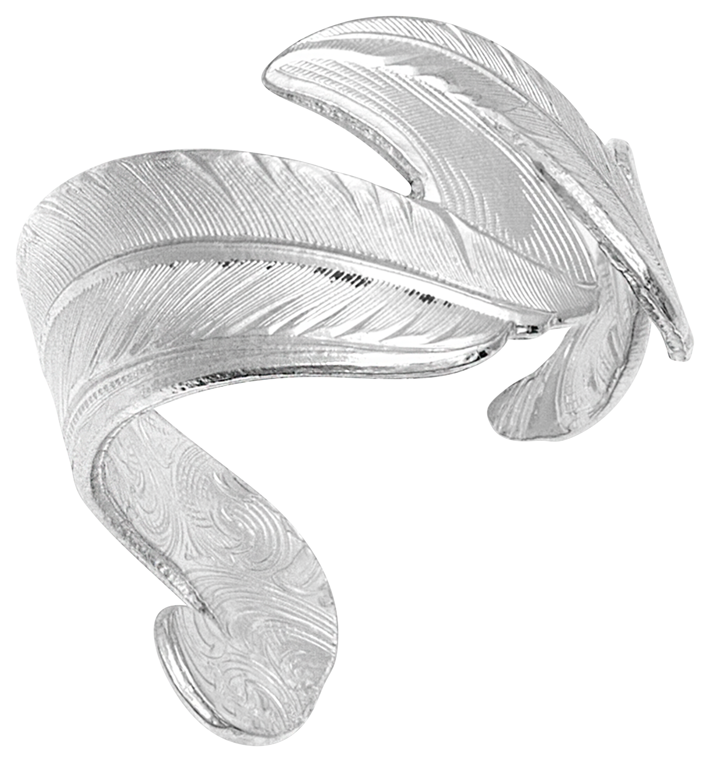 Montana Silversmiths Free Spirit Adjustable Feather Ring