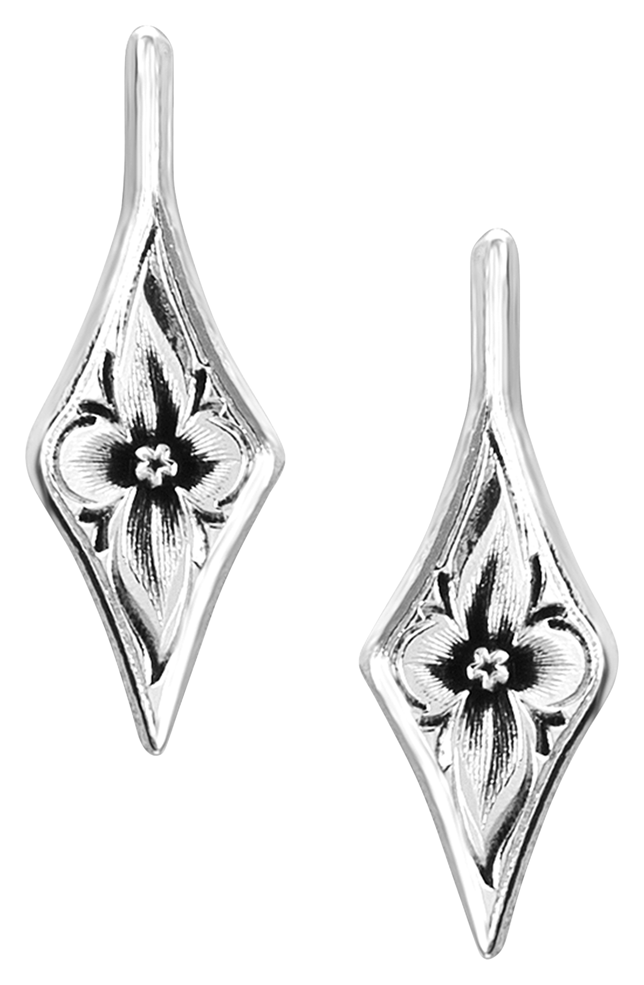 Montana Silversmiths Antiqued Wildflower Diamond Earrings