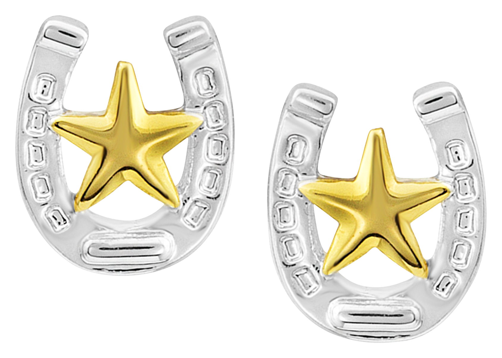 Montana Silversmiths Small Stars and Horseshoe Post Earrings