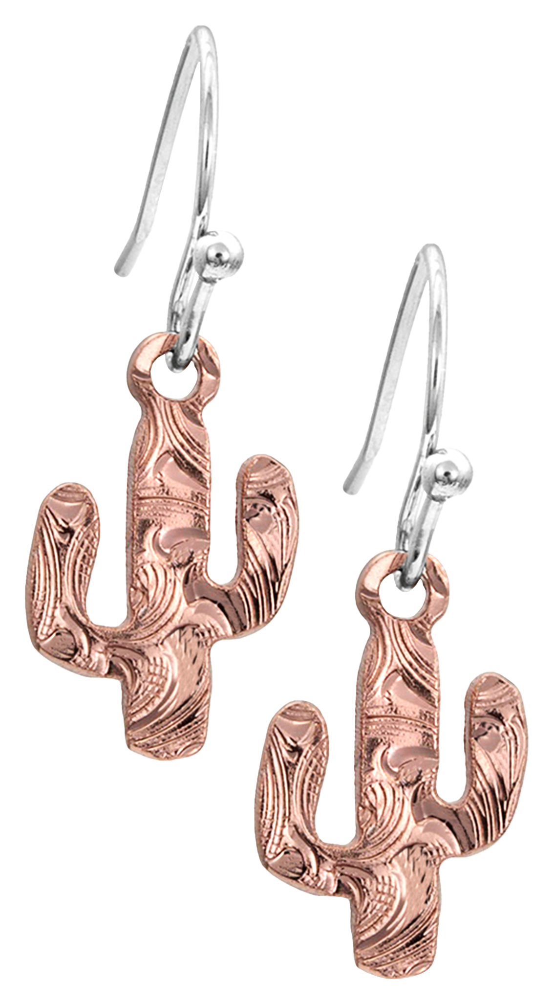 Montana Silversmiths Desert Darling Rose Cactus Earrings