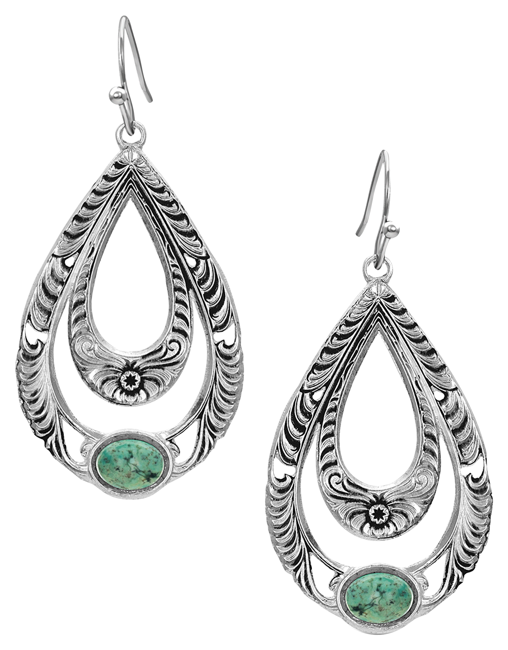 Image of Montana Silversmiths Hidden Canyon Turquoise Earrings