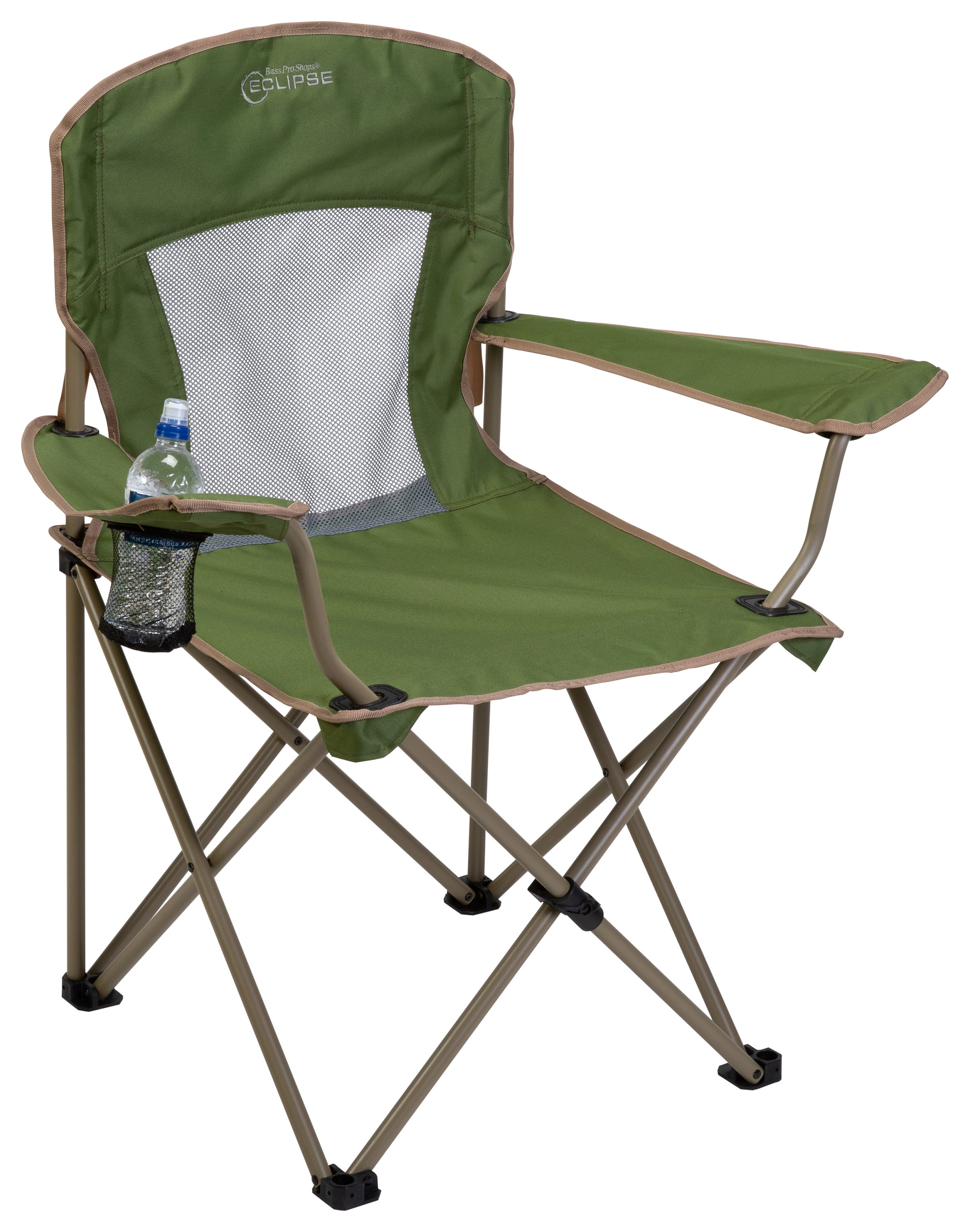 Bass Pro Shops Eclipse Oversize Mesh-Back Camp Chair - Bronze Green