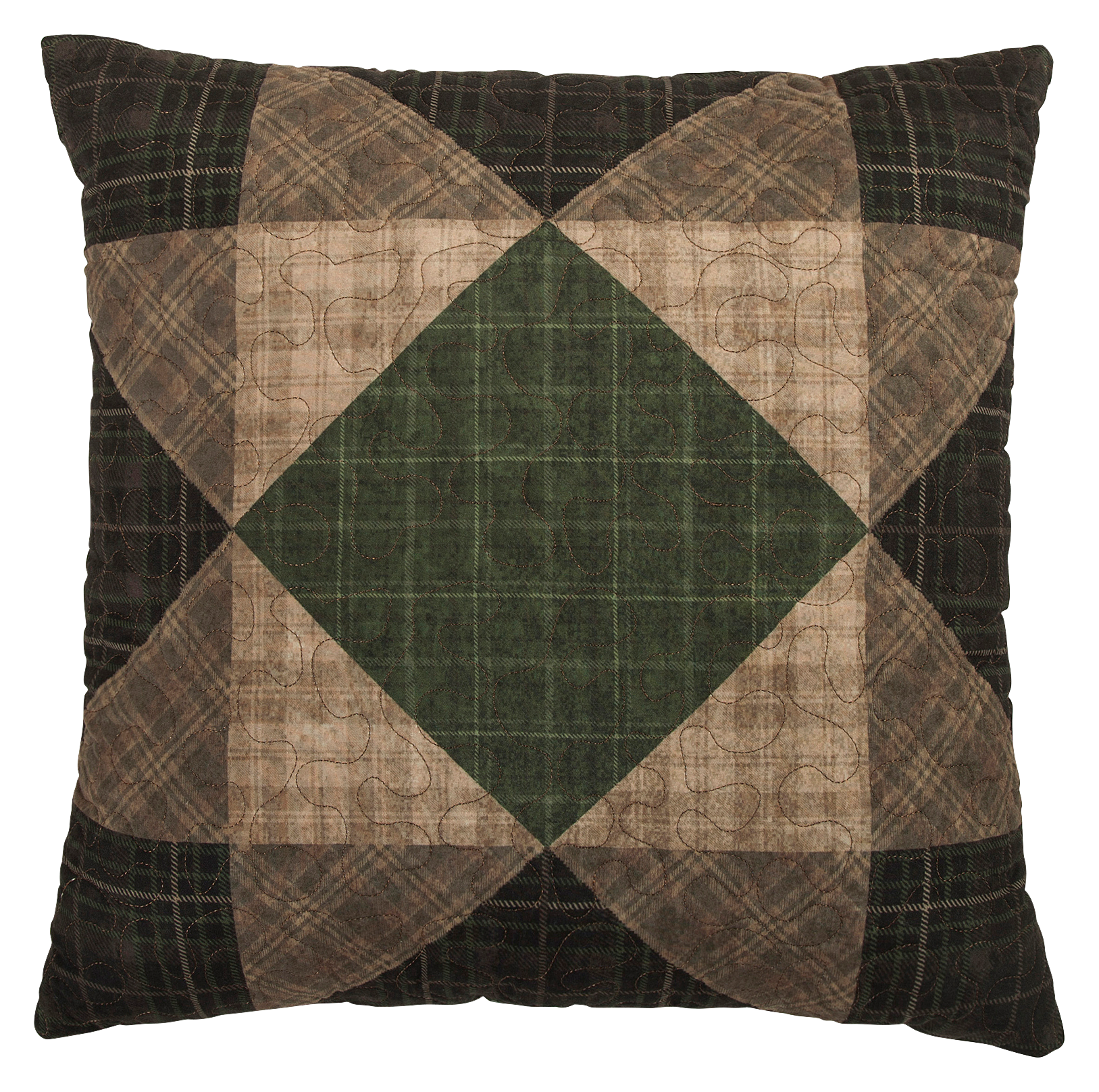 Donna Sharp Patchwork Plaid Decorative Pillow