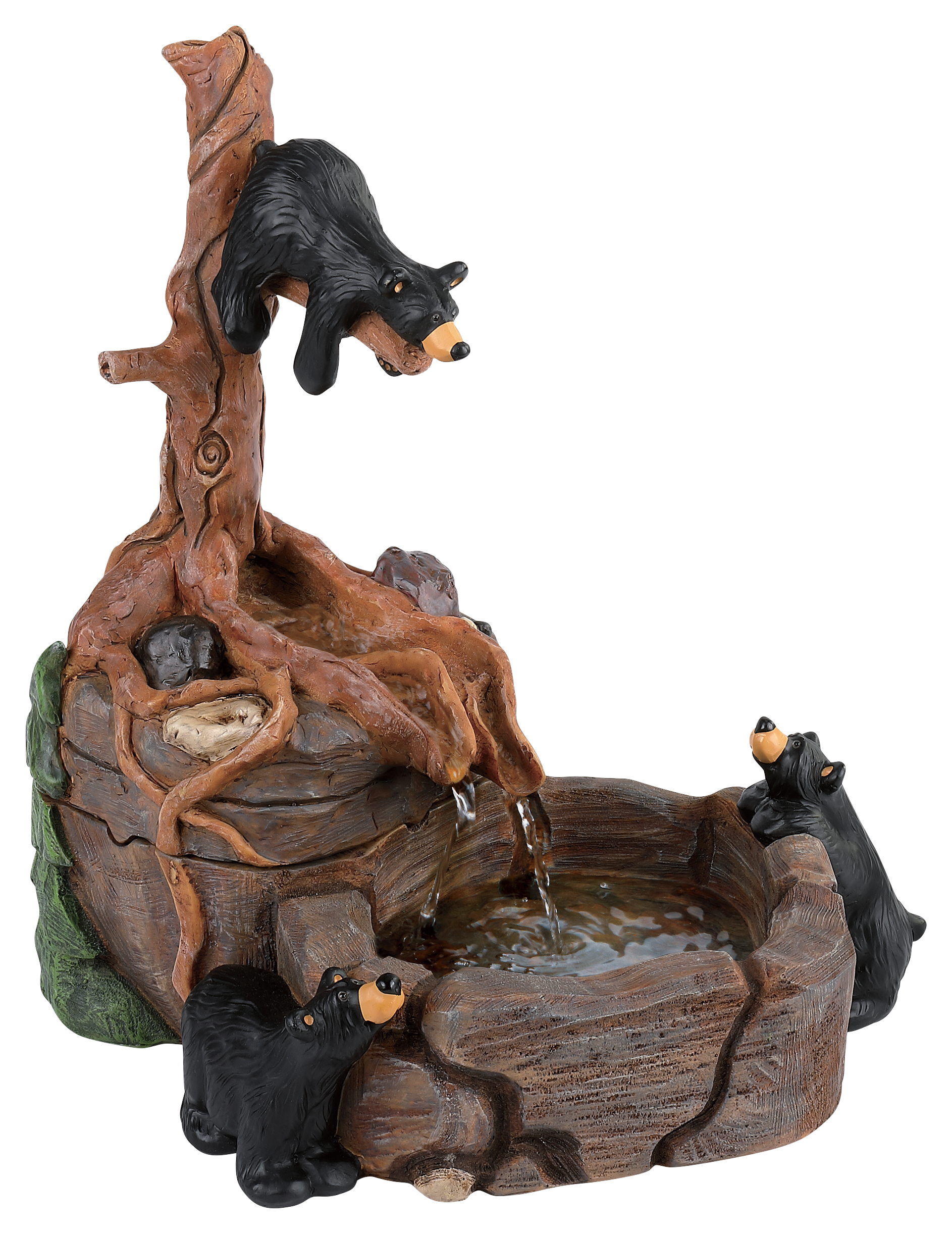 Demdaco Bear Springs Fountain Figurine