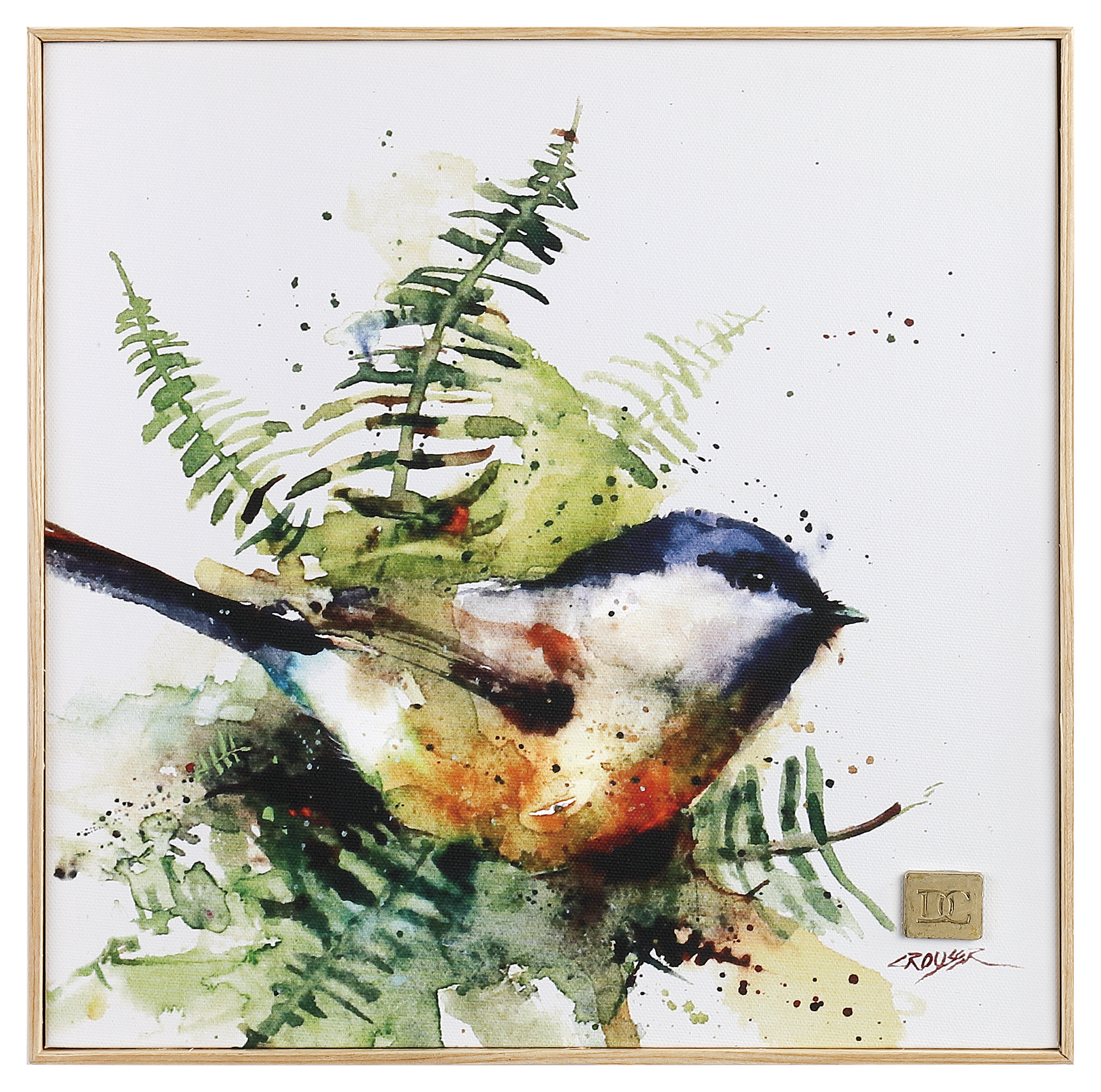 Demdaco Spring Chickadee Wall Art by Dean Crouser