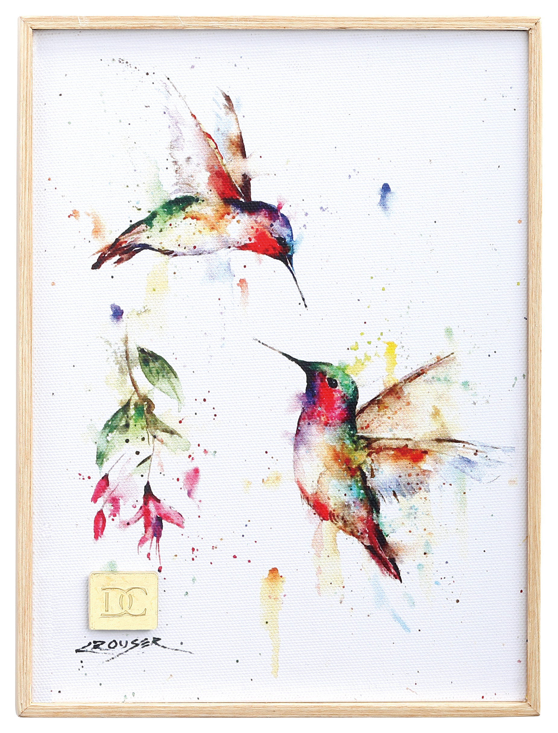 Demdaco Summer Hummingbird Wall Art by Dean Crouser