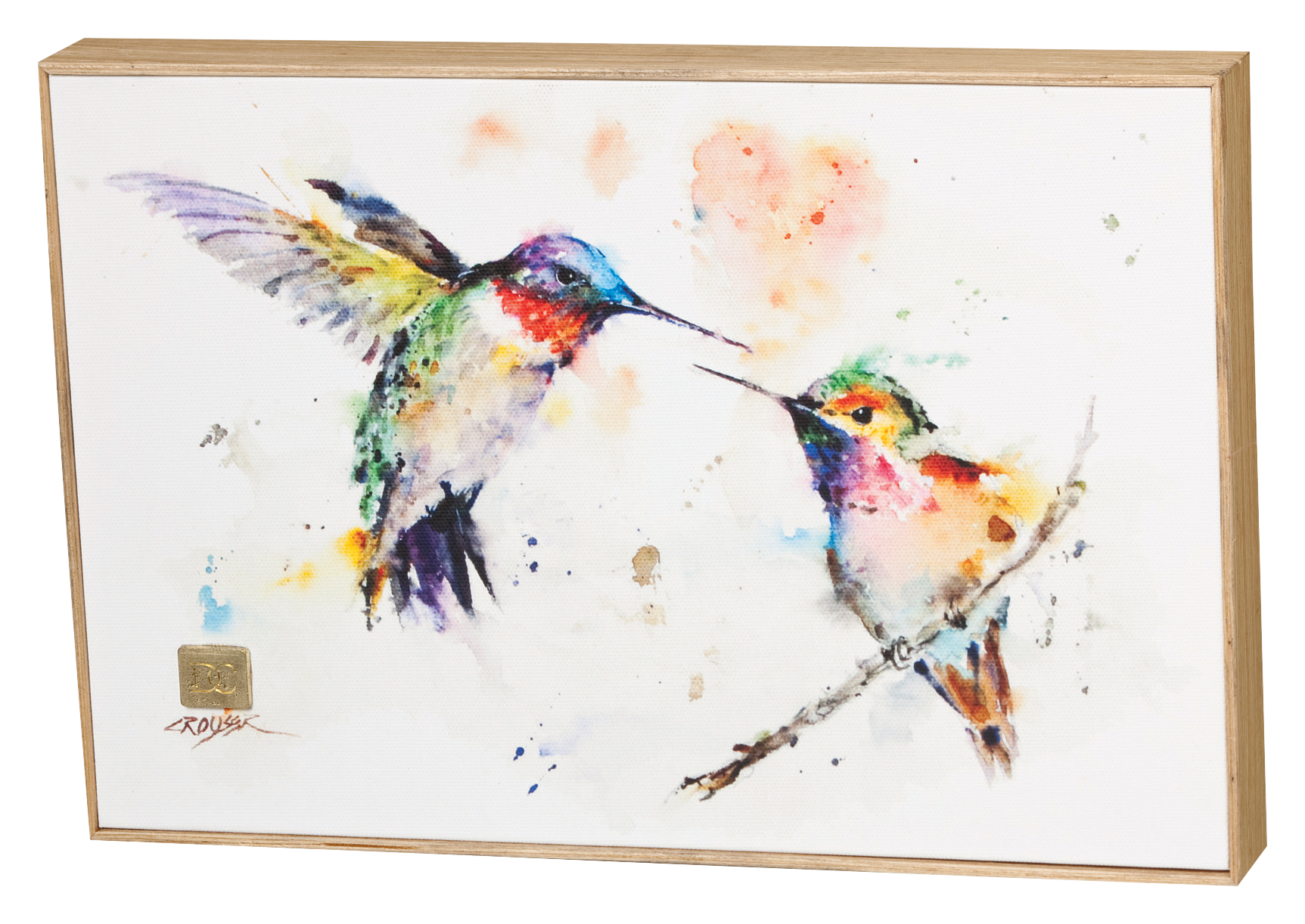 Demdaco The Lovebirds Hummingbird Wall Art by Dean Crouser