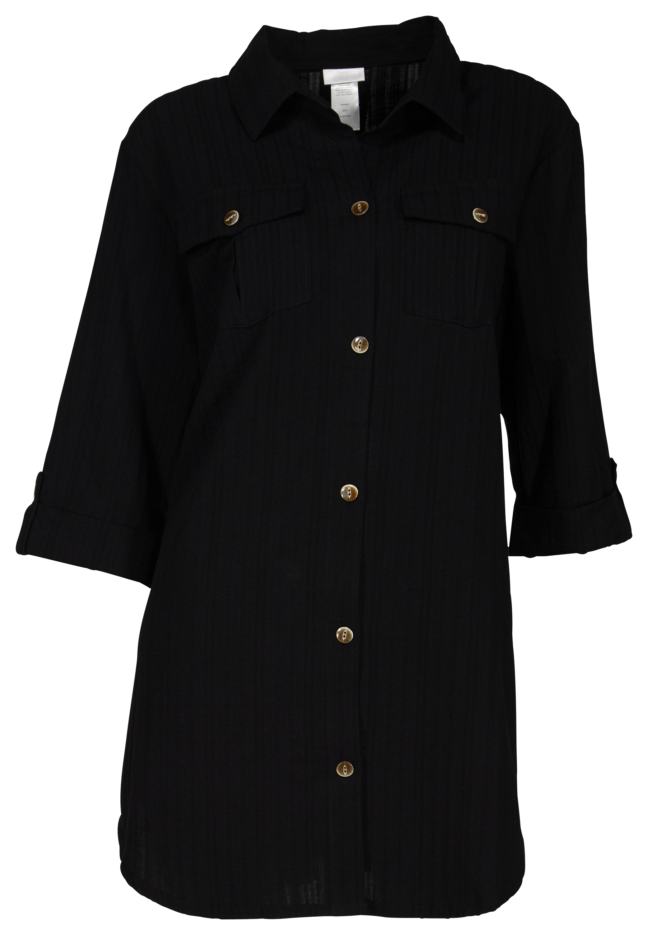 Dotti Dotti Travel Muse Cotton Shirt Swimsuit Cover-Up - Black - $18.97 at Cabela's Program